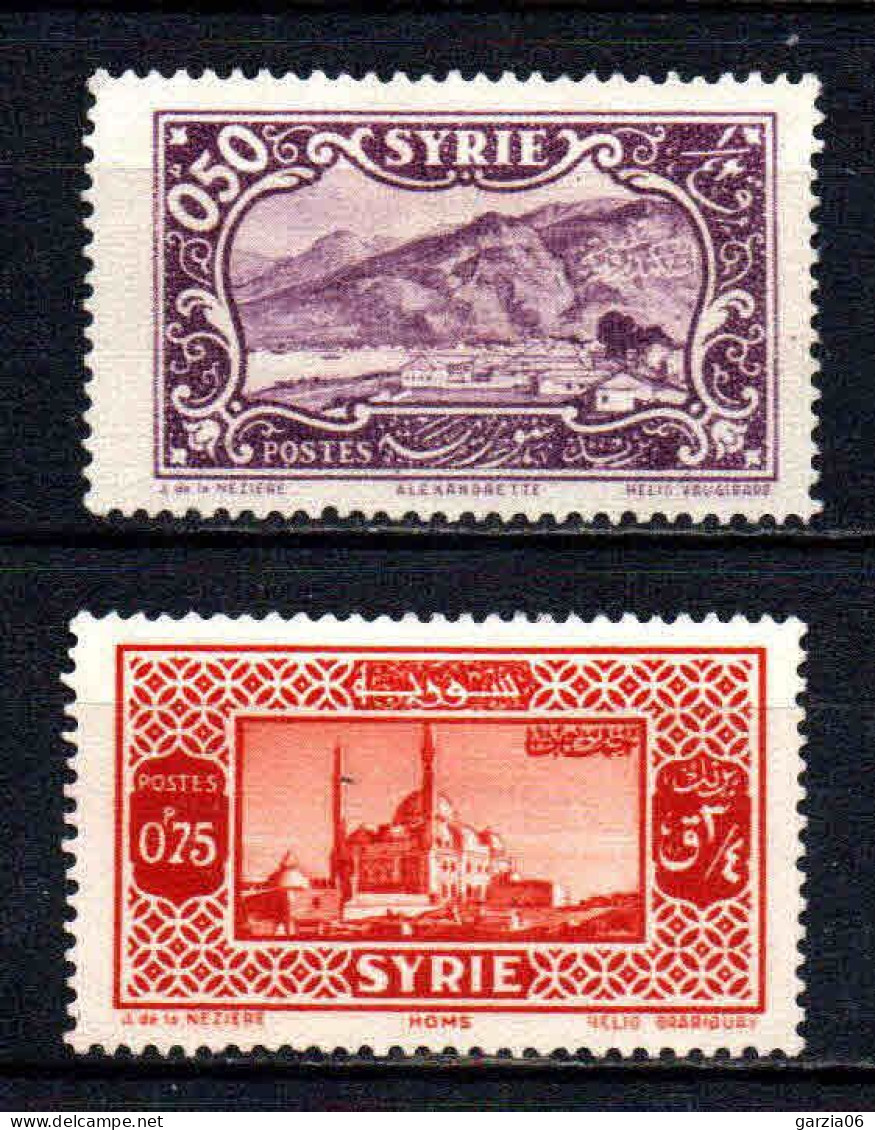 Syrie  - 1930 - Sites   - N° 203/203A  - Neufs *- MLH - Unused Stamps