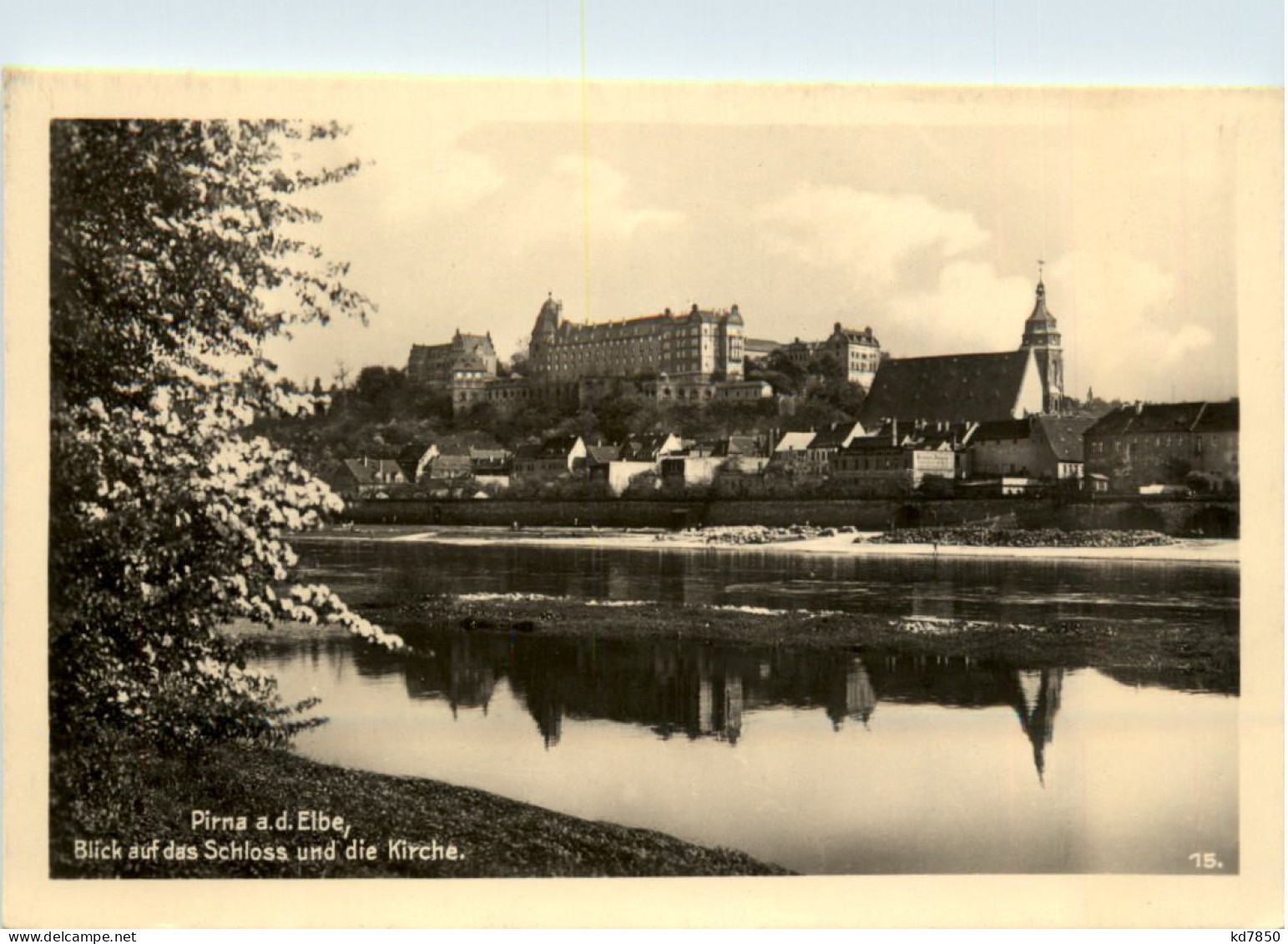 Pirna, Blick Auf Das Schloss Und Die Kirche - Pirna