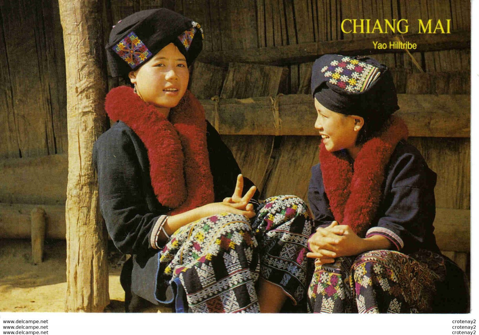 Thailand Thailande Chiang Mai Yao Hilltribe Belles Jeunes Filles Photo Sukit Tejavanija VOIR DOS - Thaïland