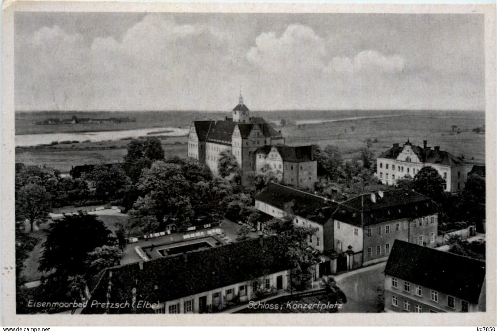 Eisenmoorbad Pretzsch, Schloss, Konzertplatz - Bad Schmiedeberg