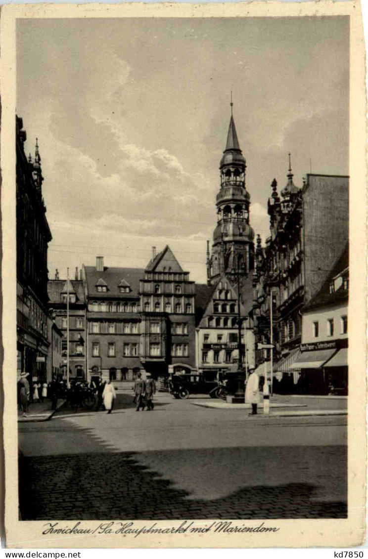 Zwickau, Hauptmarkt Mit Mariendom - Zwickau