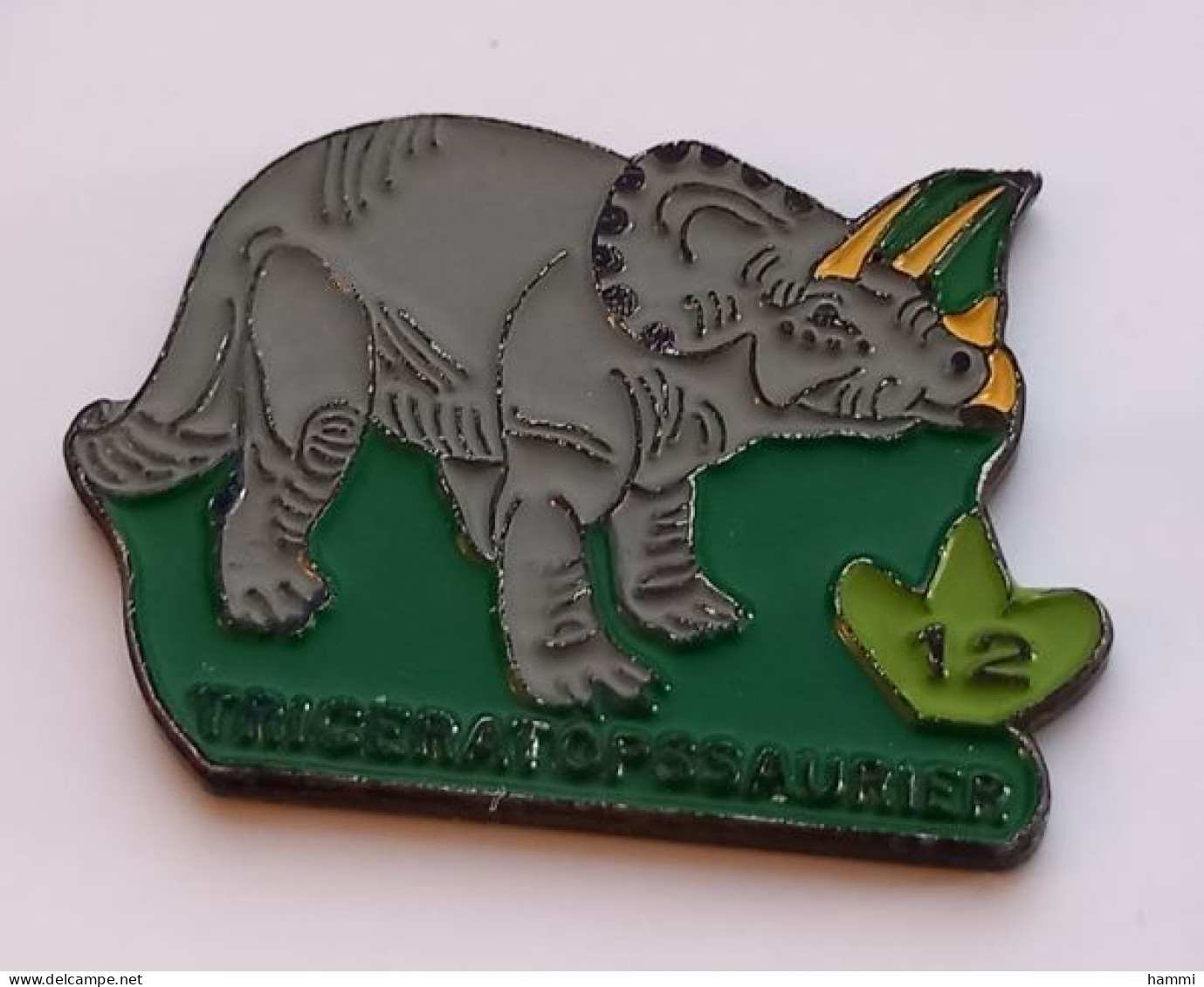 Q296 Pin's Dinosaure Tricératops Saurier Achat Immédiat - Animaux