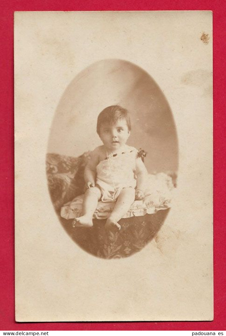 AC682 BEBES ENFANTS BEBE LA POSE  CARTE PHOTO - Babies