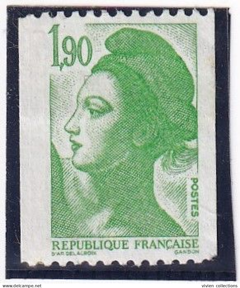 France Variété Type Liberté Roulette N° 2426 Avec Bande De Phosphore A Gauche Au Lieu De Droite (second Choix Petit Prix - Neufs