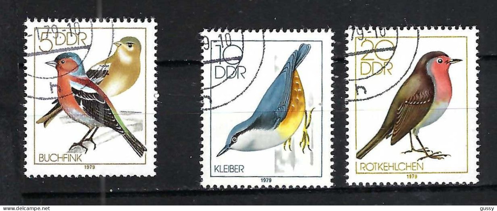 ALLEMAGNE DDR Ca.1979: Lot D'obl. "OISEAUX" - Uccelli Canterini Ed Arboricoli