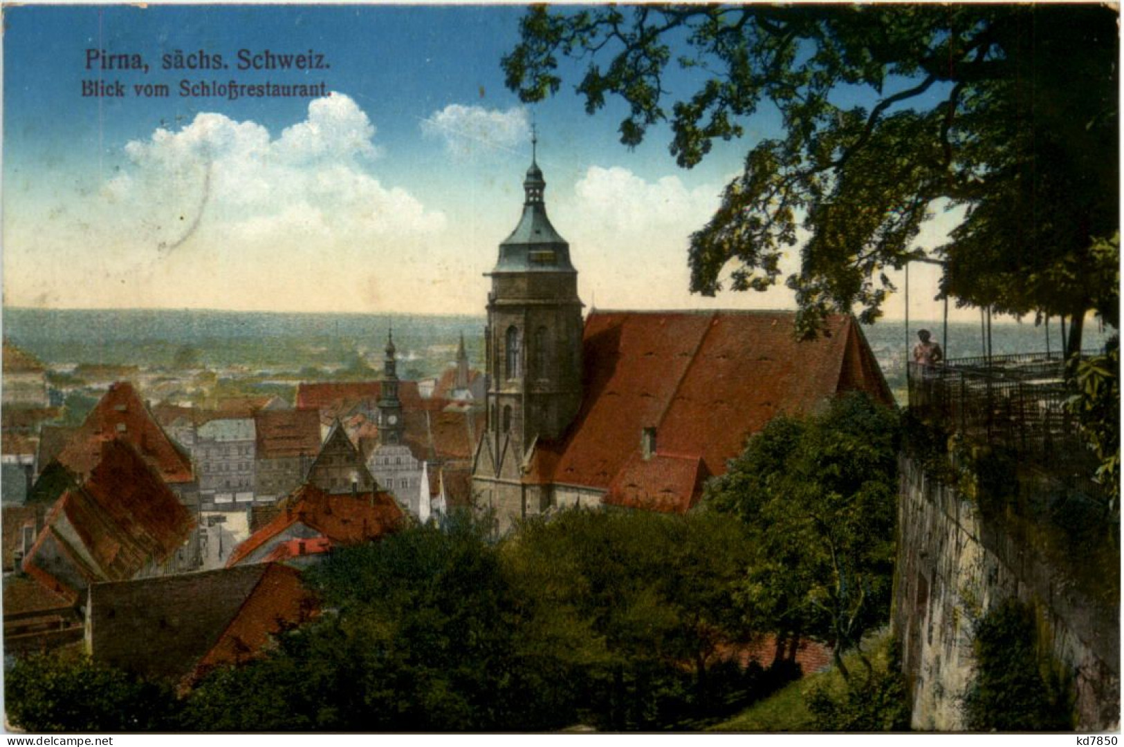 Pirna, Blick Vom Schlossrestaurant - Pirna