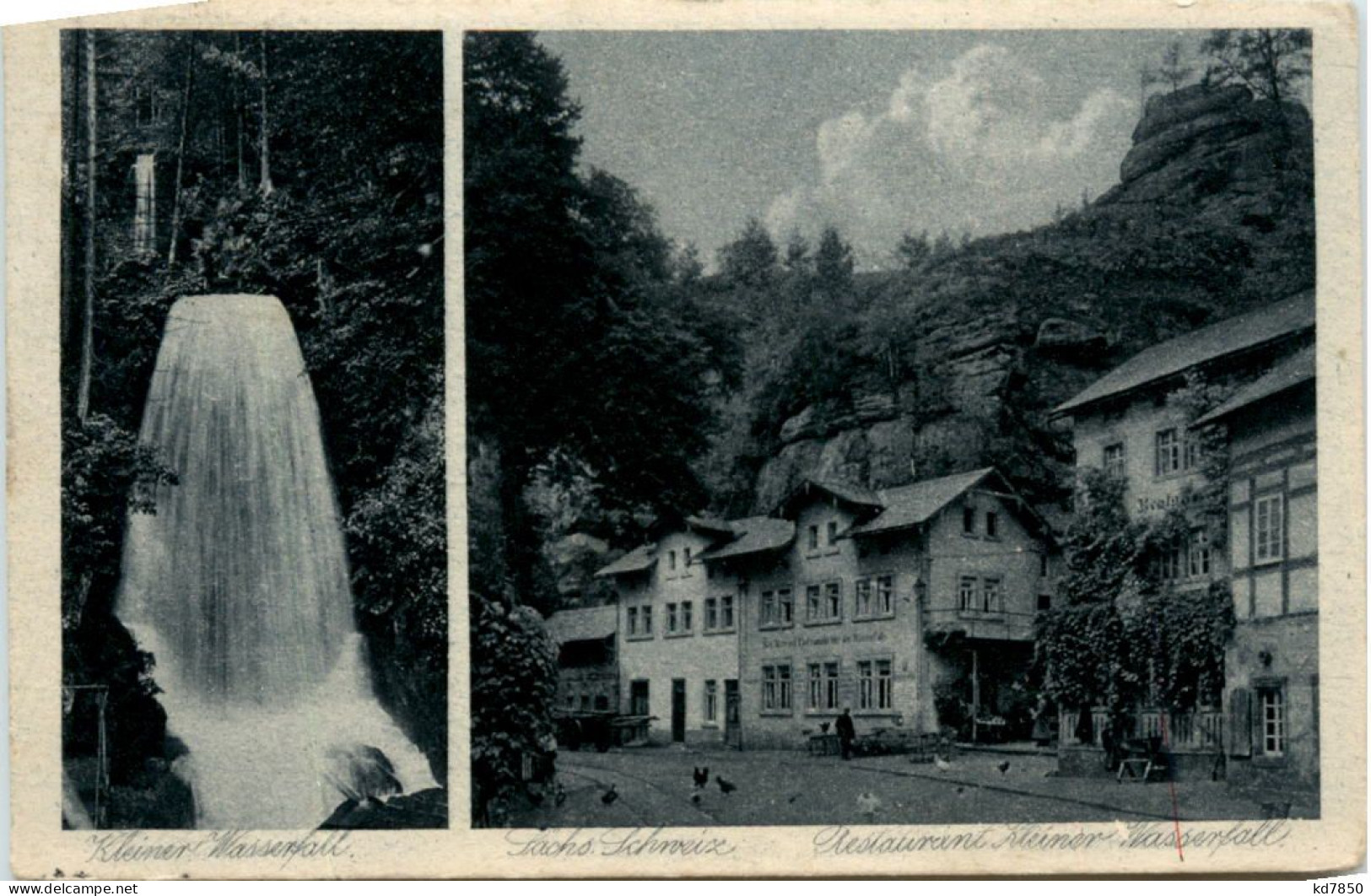 Lichtenhainer Wasserfall - Kirnitzschtal, Kleiner Wasserfall - Sebnitz