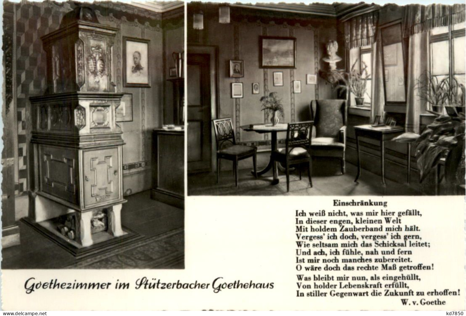 Goethezimmer Im Stützenbacher Goethehaus - Ilmenau