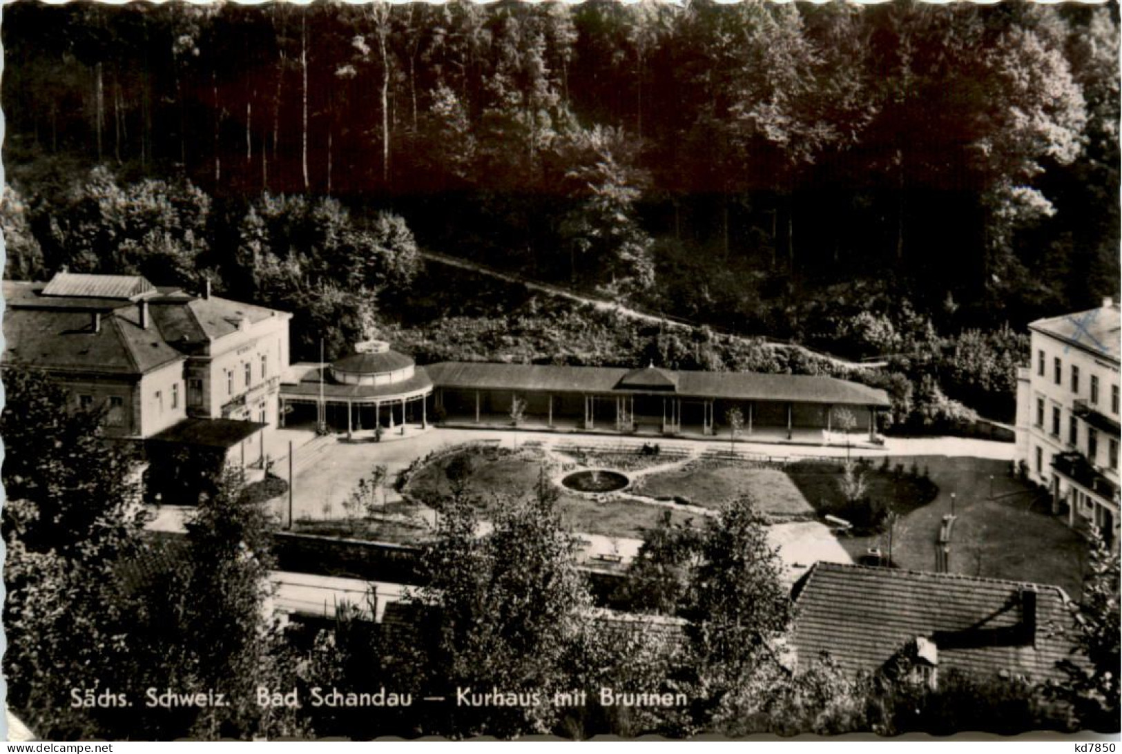 Bad Schandau, Kurhaus Mit Brunnen - Bad Schandau