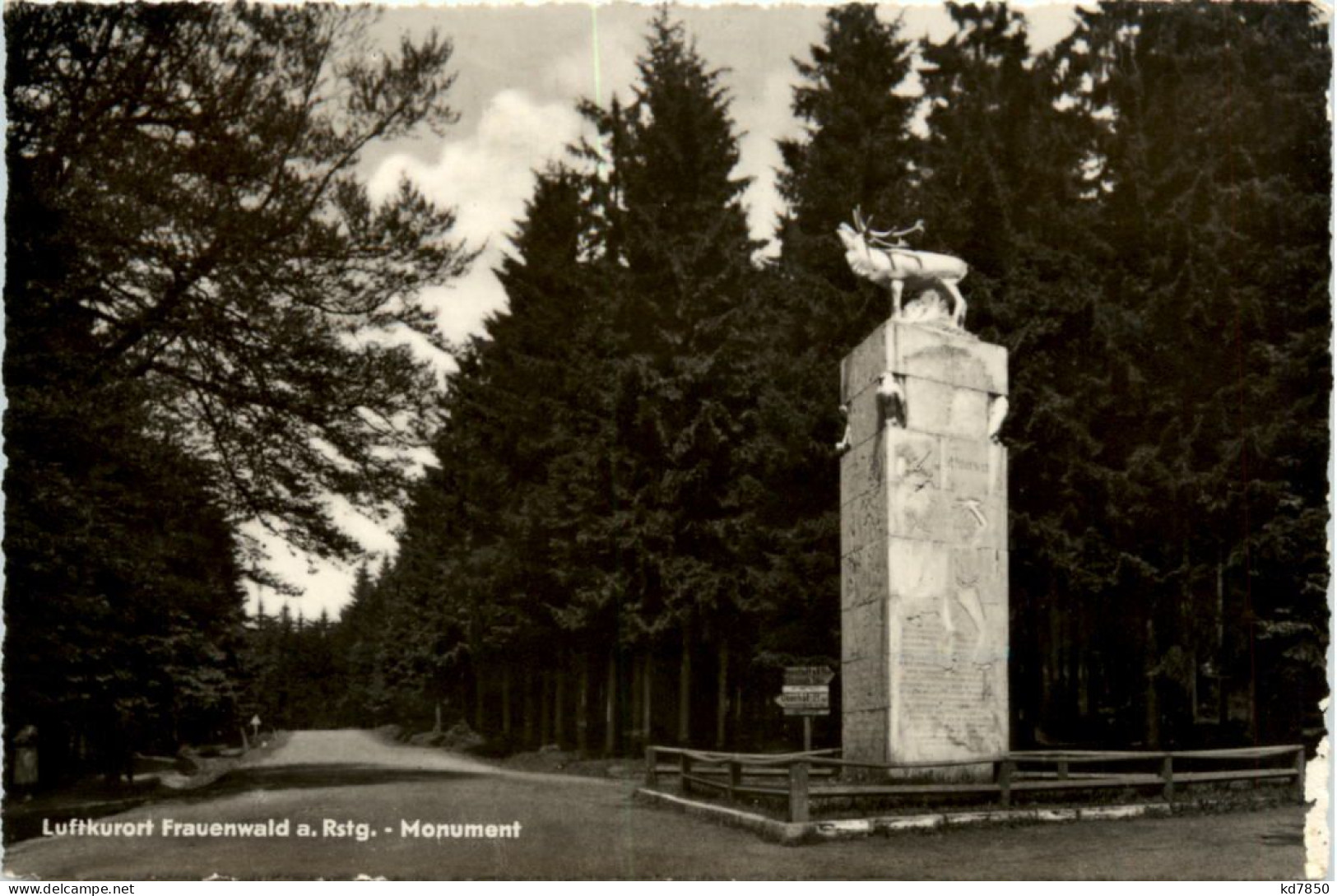 Frauenwald A. Rstg., Monument - Ilmenau