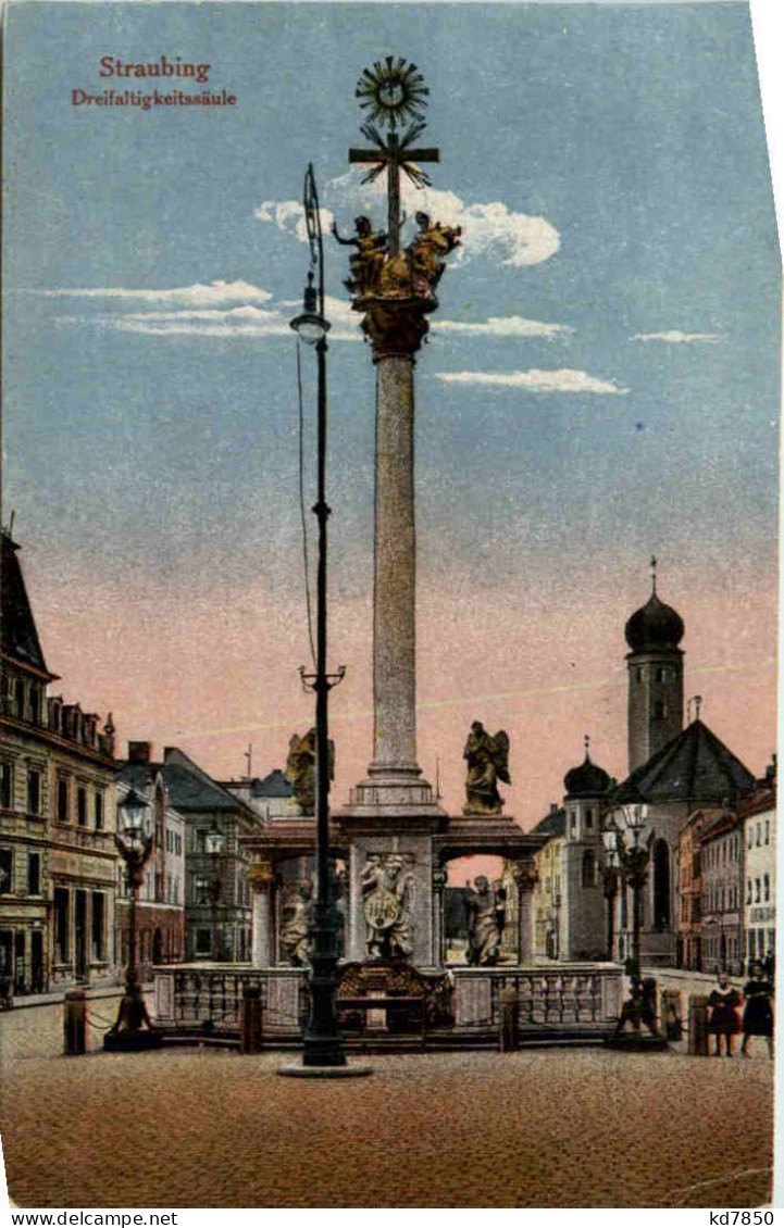 Straubing, Dreifaltigkeitssäule - Straubing