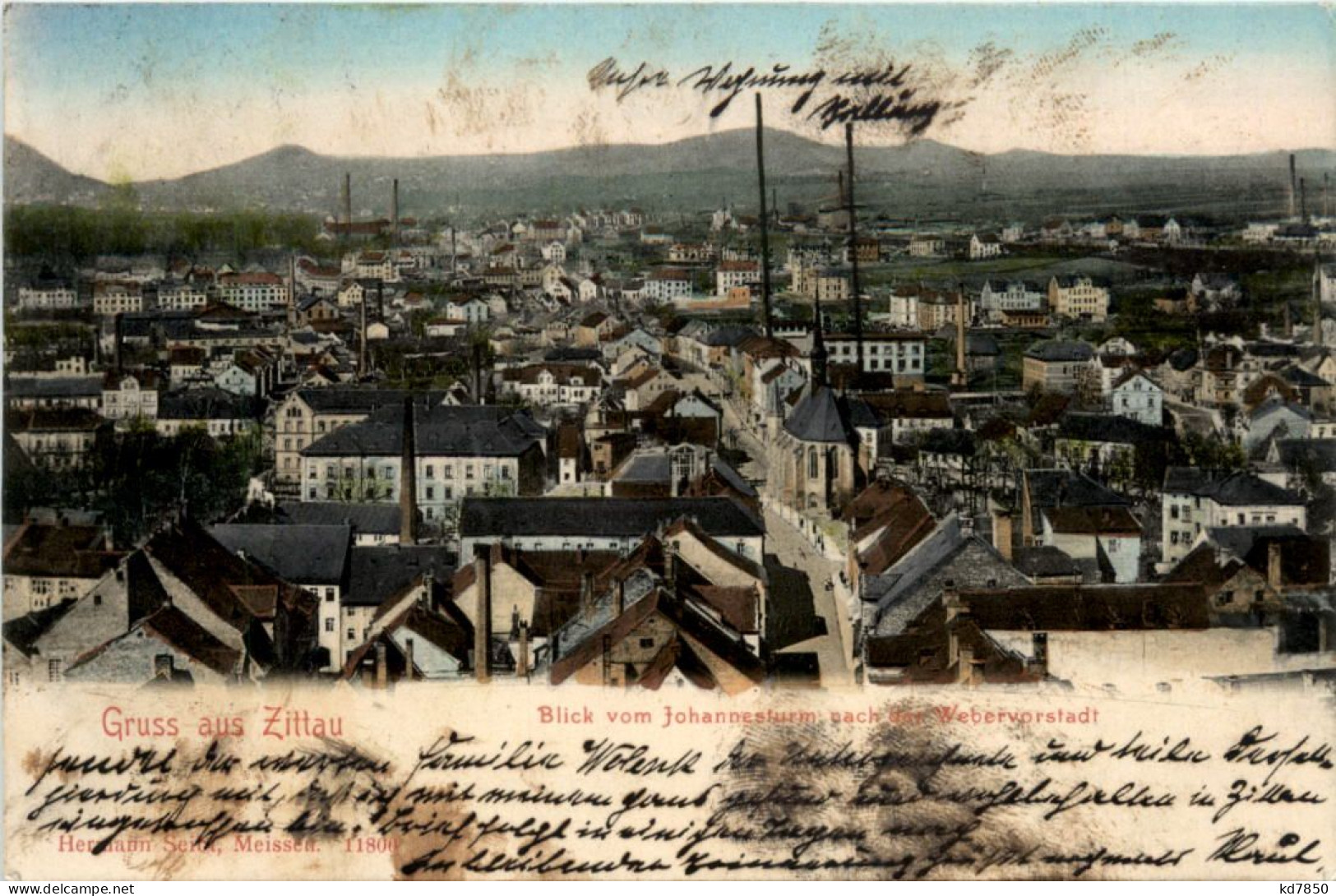 Zittau, Blick Vom Johannesturm Nach Der Webervorstadt - Zittau