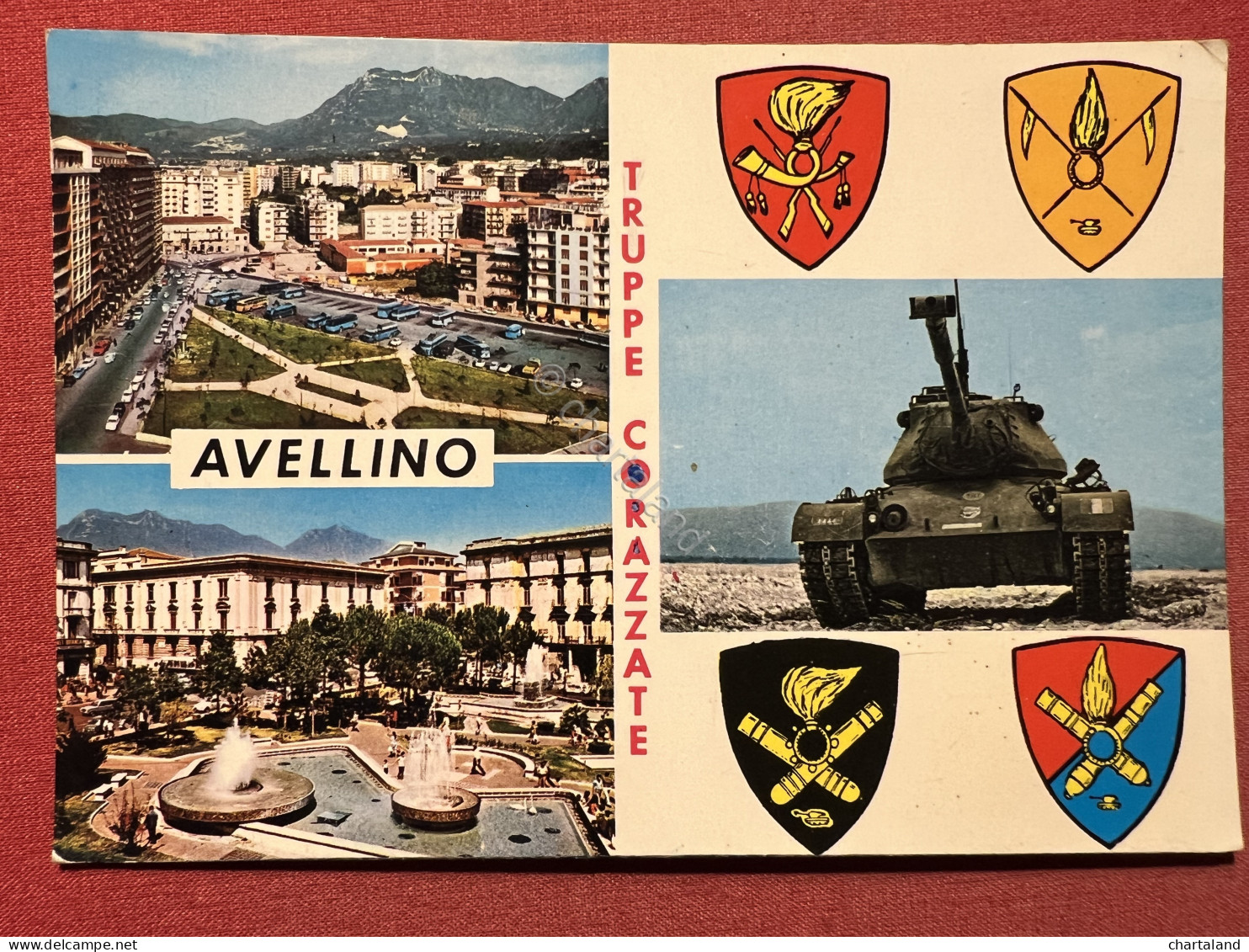 Cartolina - Avellino - Truppe Corazzate - 1972 - Avellino