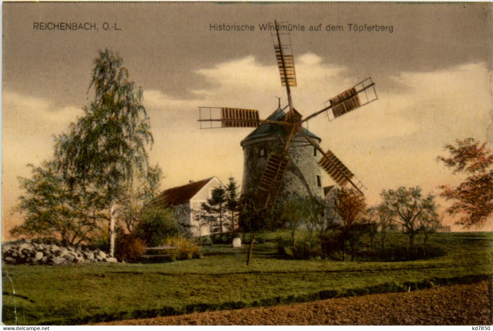 Reichenbach O.L., Historische Windmühle Auf Dem Töpferberg - Reichenbach I. Vogtl.