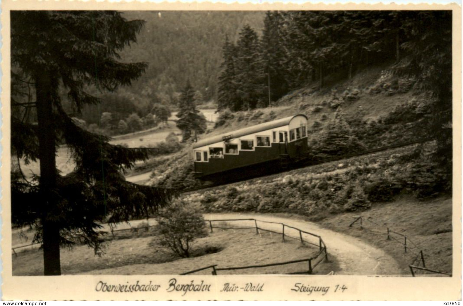 Kurort Oberweissbach, Bergbahn-Steilstrecke - Oberweissbach