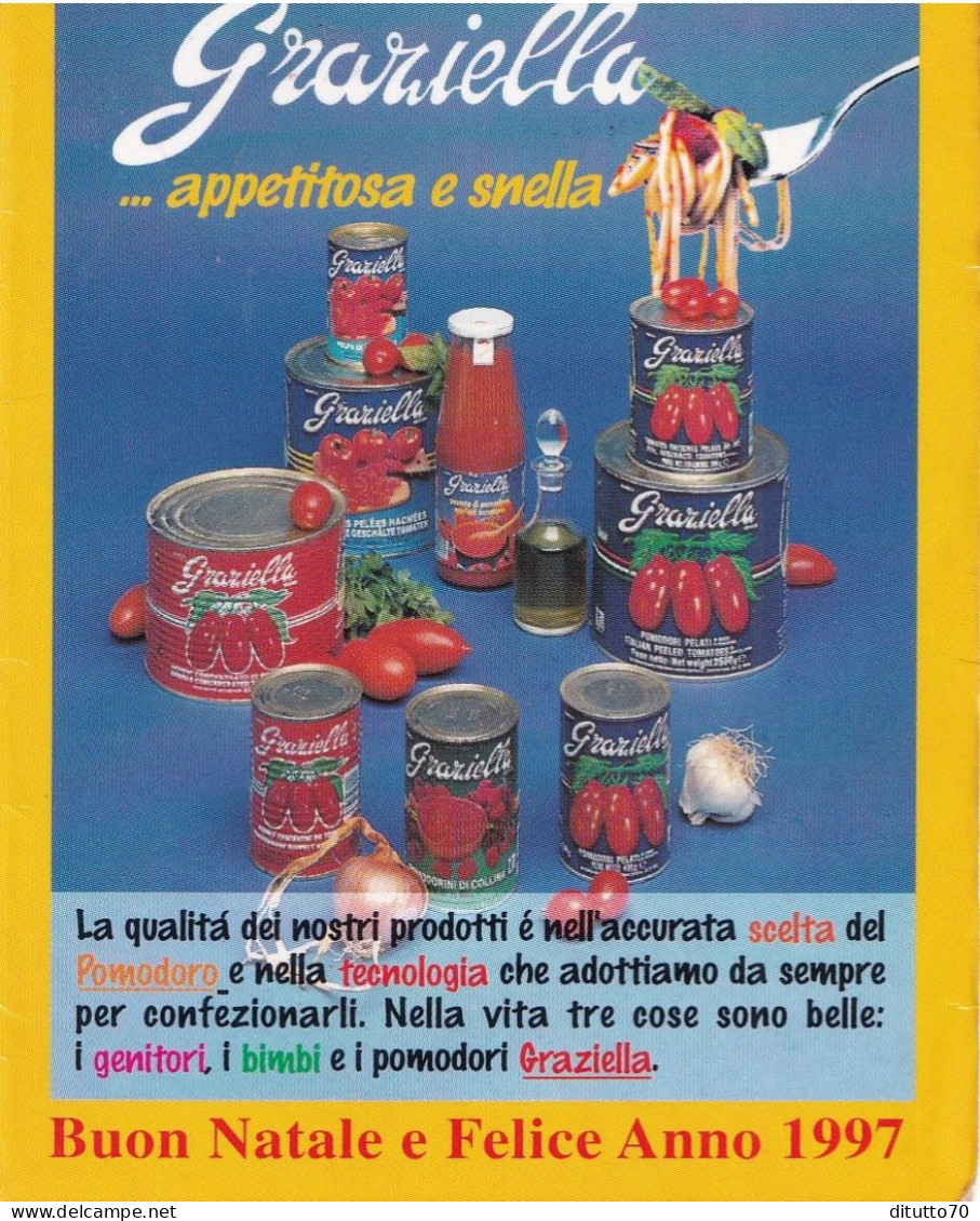 Calendarietto - Graziella - Industria Conserve Alimentari Saviano Pasquale - San Valentino Torio - Salerno - Anno 1997 - Petit Format : 1991-00