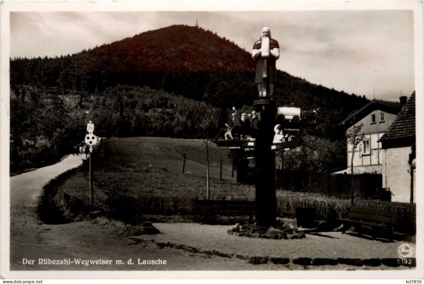 Der Rübezahl-Wegweiser M.d. Lausche, Waltersdorf - Grossschoenau (Sachsen)