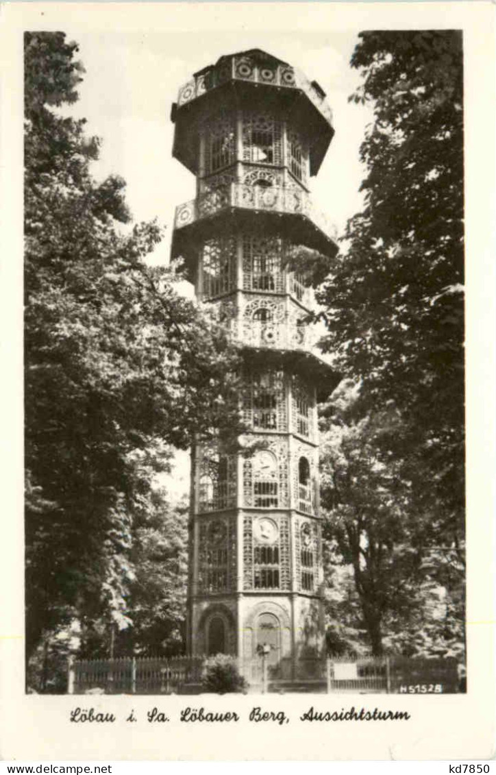 Löbau, Löbauer Berg, Aussichtsturm - Loebau