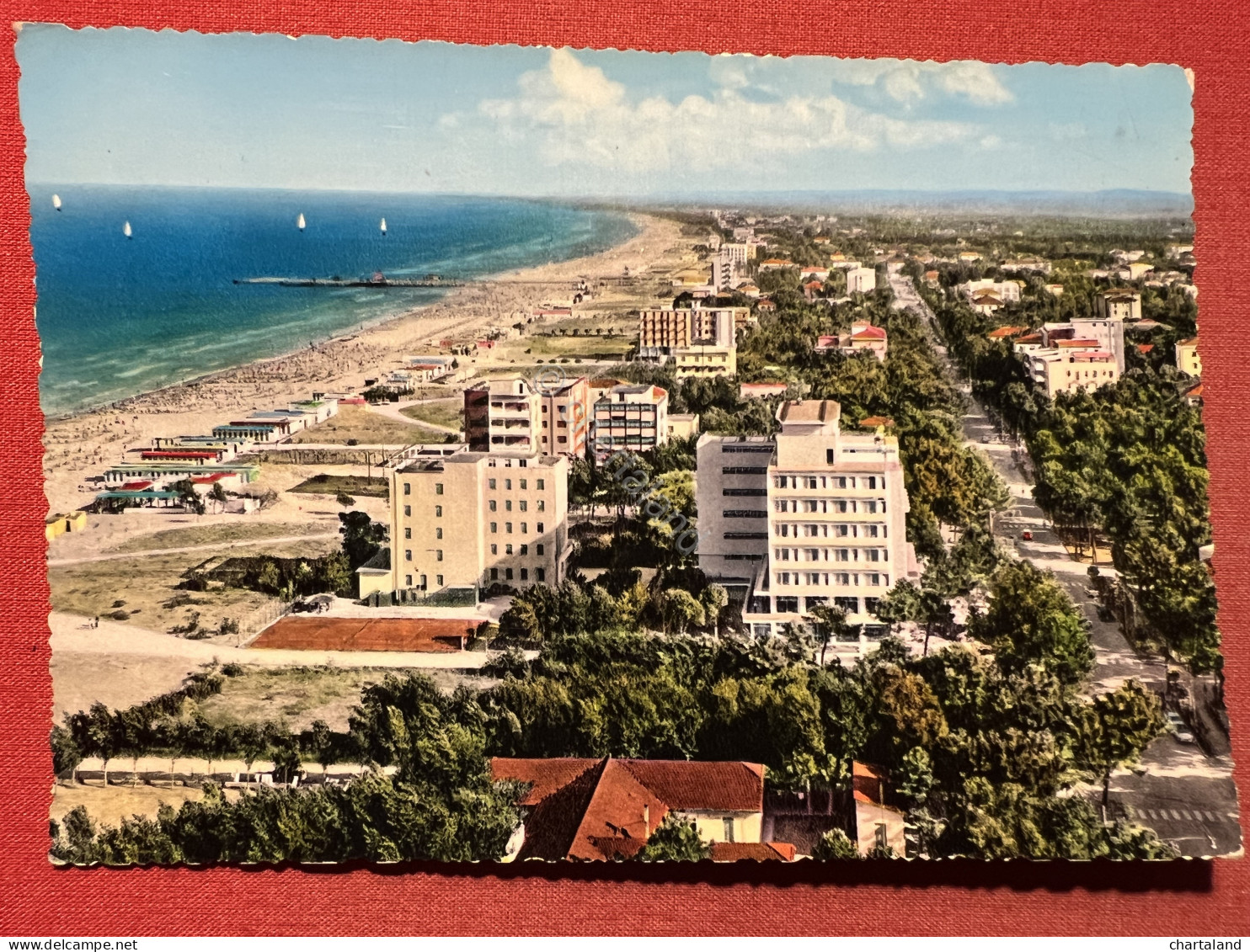 Cartolina - Milano Marittima ( Cervia ) - Panorama - 1963 - Ravenna