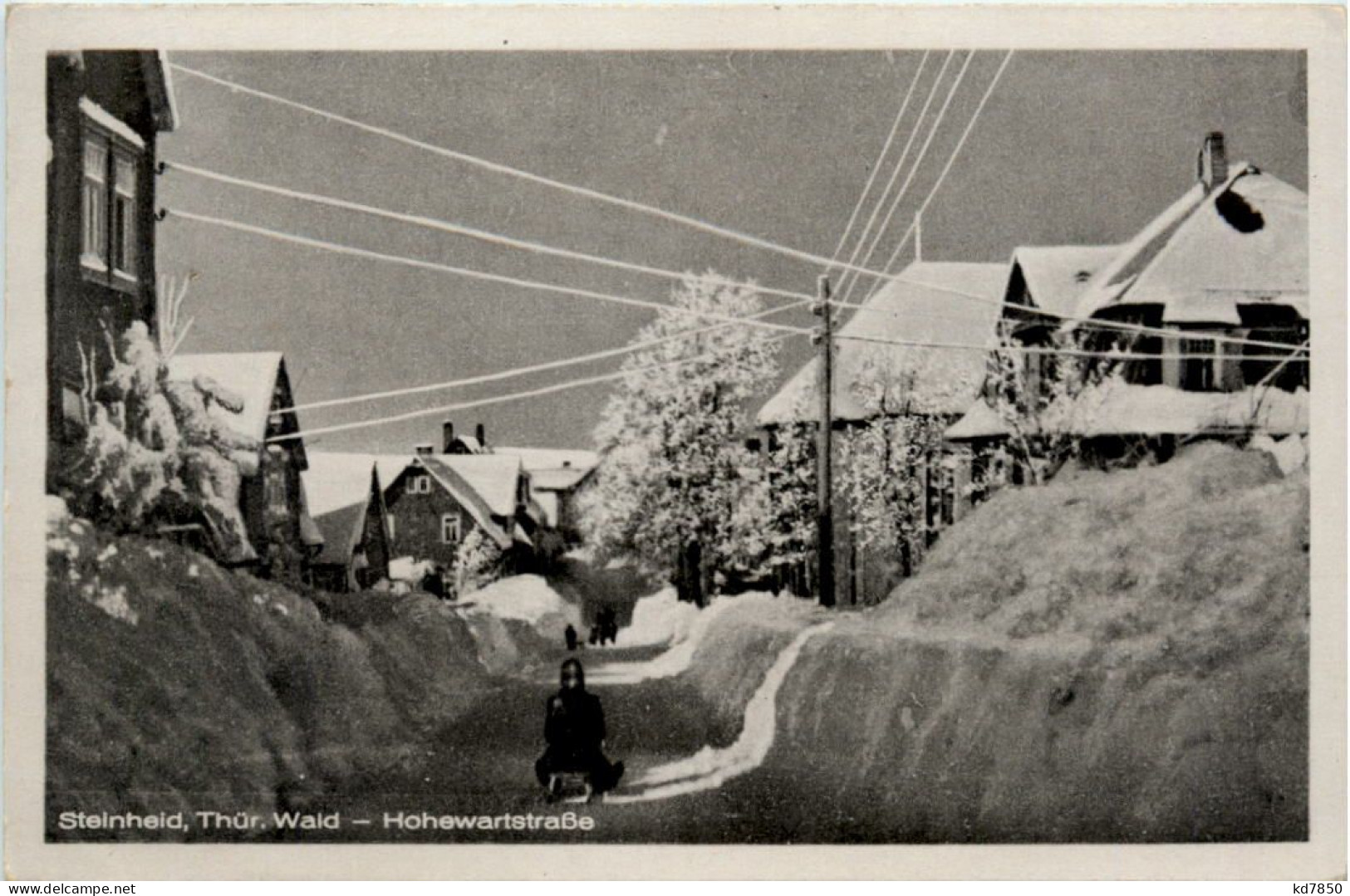 Steinheid/Thür. Wald, Hohewartstrasse - Sonneberg