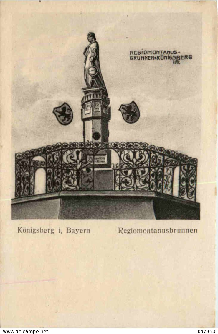 Königsberg I. Bayern, Regiomontanusbrunnen - Hassfurt