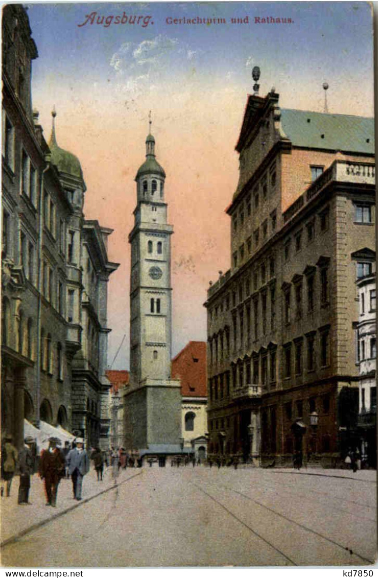 Augsburg, Gerlachturm Und Rathaus - Augsburg