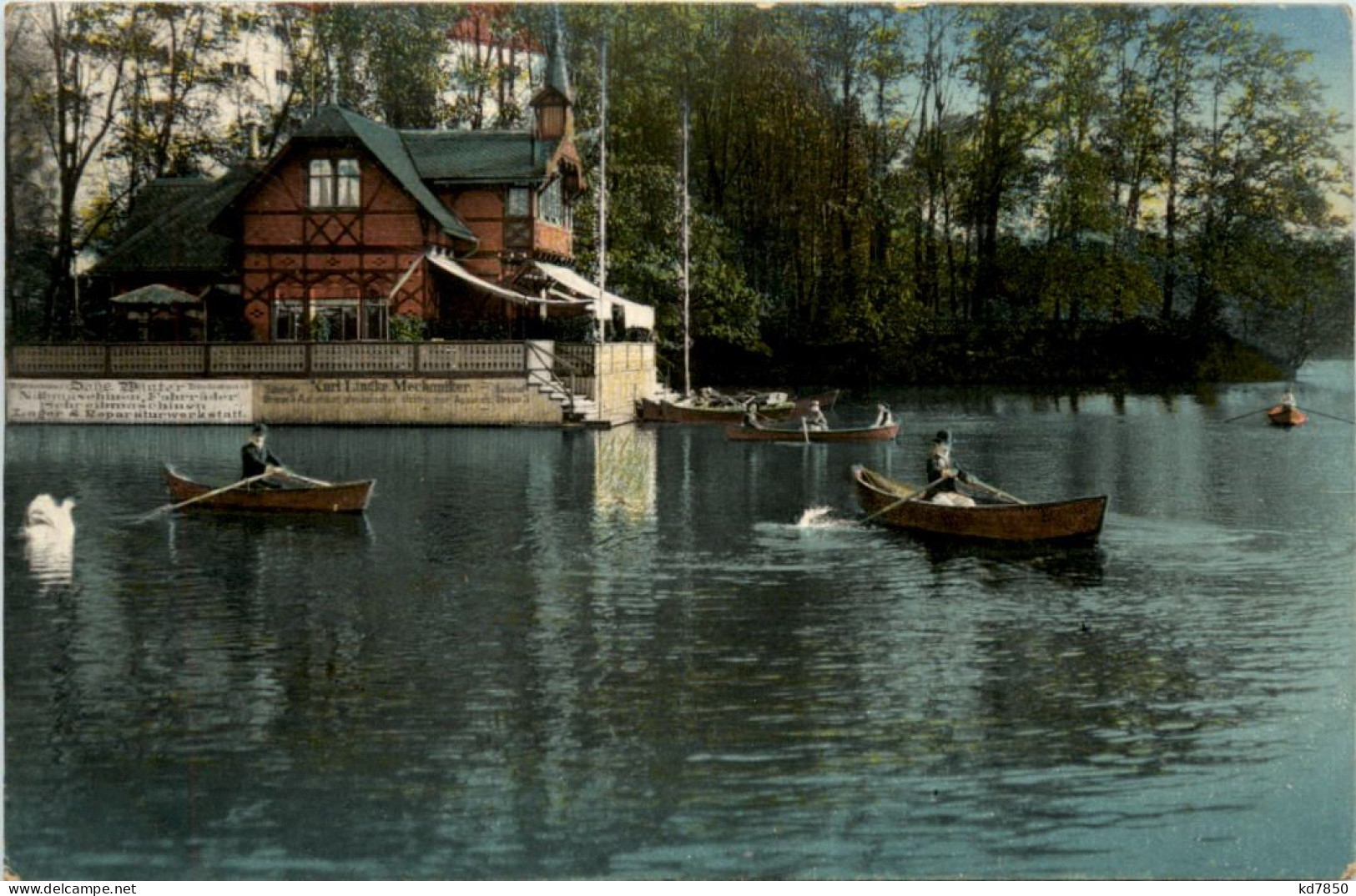 Freiberg, Schwanenschlösschen Im Stadtpark - Freiberg (Sachsen)