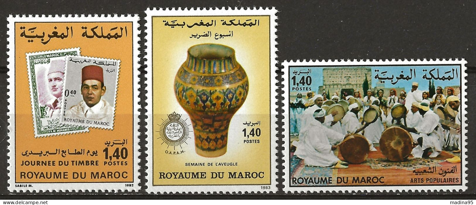 MAROC: **, N° YT 942, 943 Et 944, TB - Marocco (1956-...)