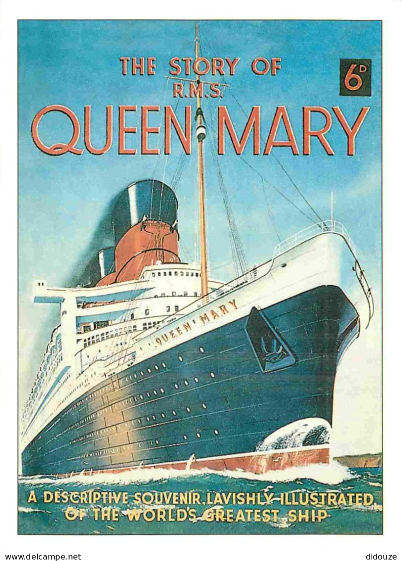 Publicite - The Story Of R.M.S. Queen Mary - Ocean Liners Series - From An Original In The Robert Opie Collection At The - Publicidad