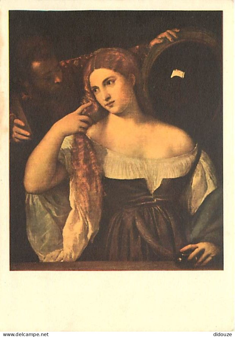 Art - Peinture - Tiziano Vecellio Dit Le Titien - Portrait D'une Femme à Sa Toilette - Carte De La Loterie Nationale - C - Malerei & Gemälde