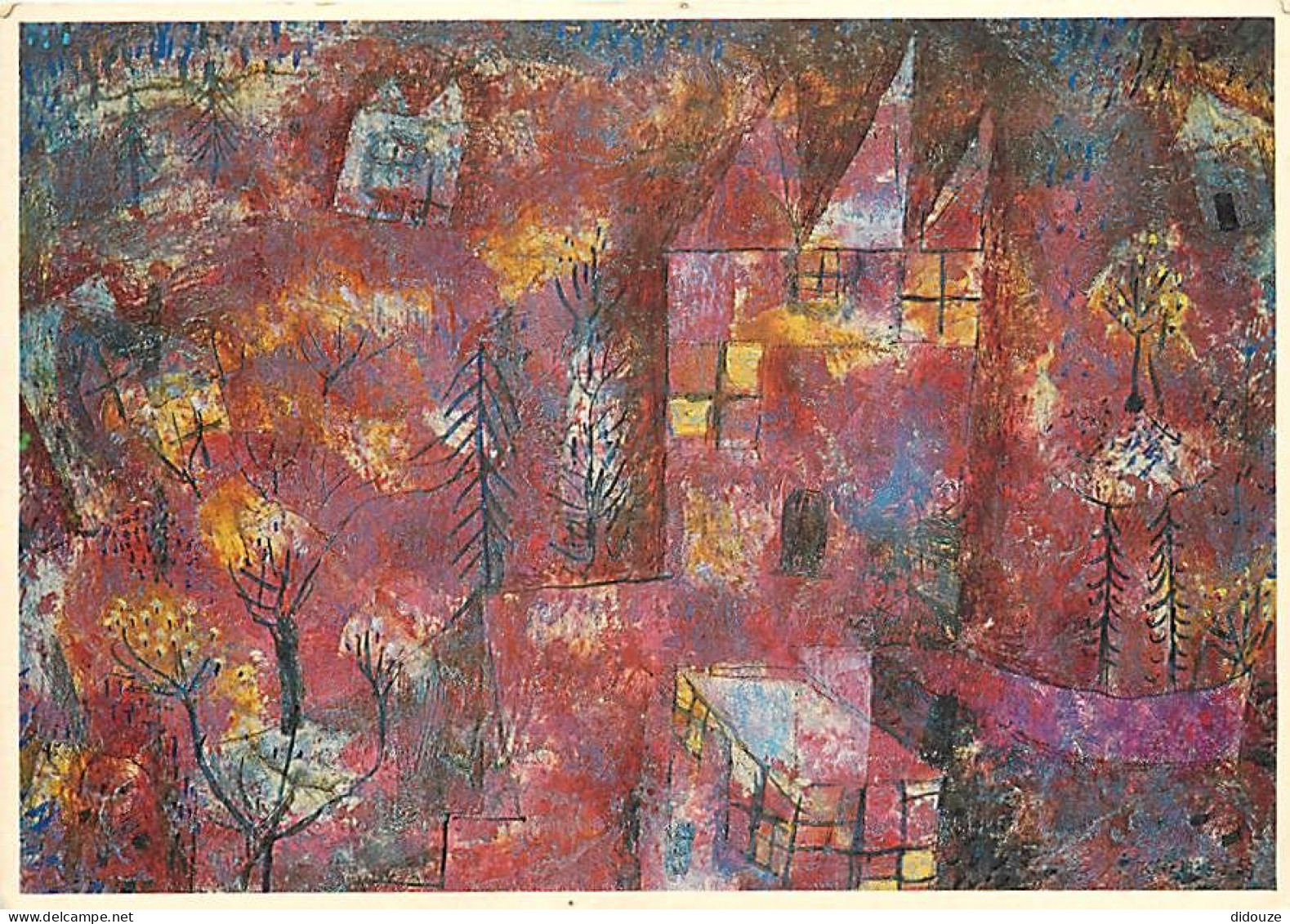 Art - Peinture - Paul Klee - Paysage à L'enfant  1923 - CPM - Voir Scans Recto-Verso - Malerei & Gemälde