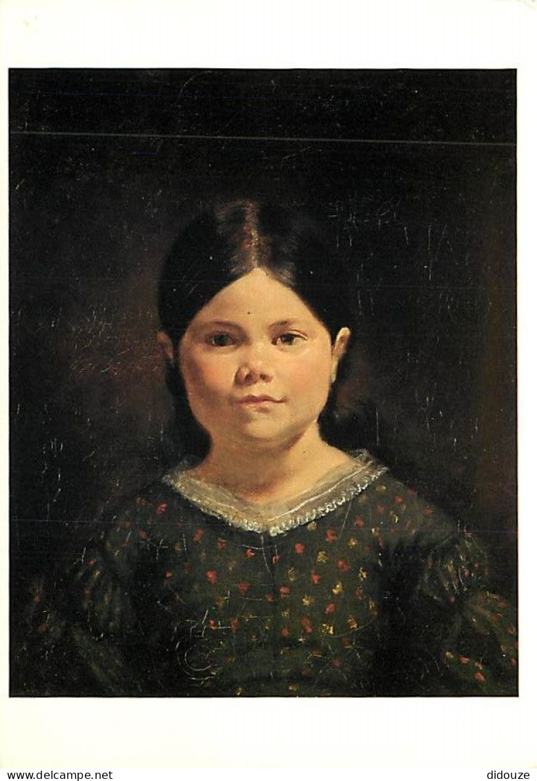 Art - Peinture - Eugène Delacroix - Portrait De Lucile Virginie Le Guillou  Fille De Jenny Le Guillou  Gouvernante De De - Malerei & Gemälde
