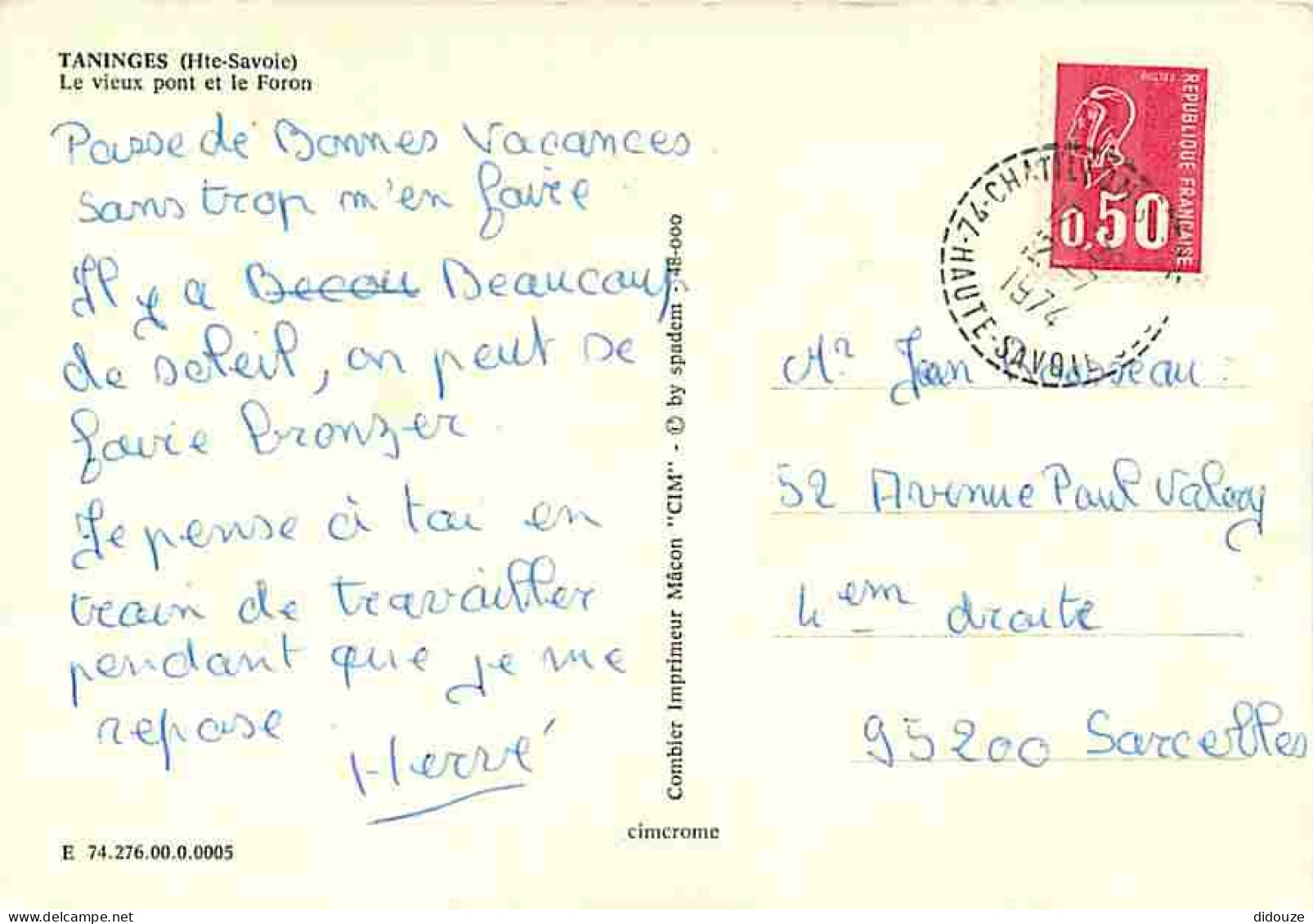 74 - Taninges - Le Vieux Pont Et Le Foron - CPM - Voir Scans Recto-Verso - Taninges