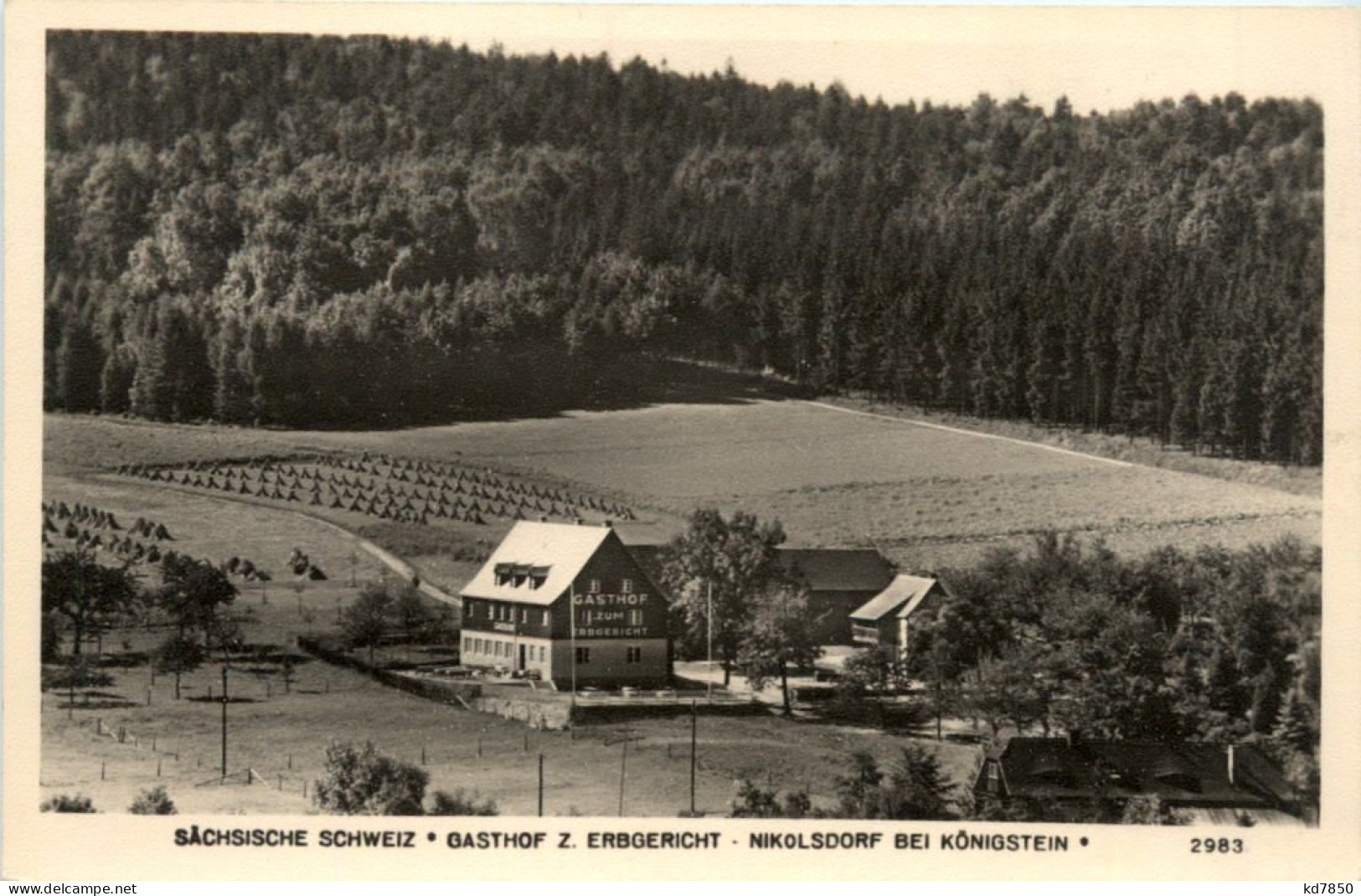 Nikolsdorf Bei Königstein, Gasthof Z. Erbgericht - Königstein (Sächs. Schw.)