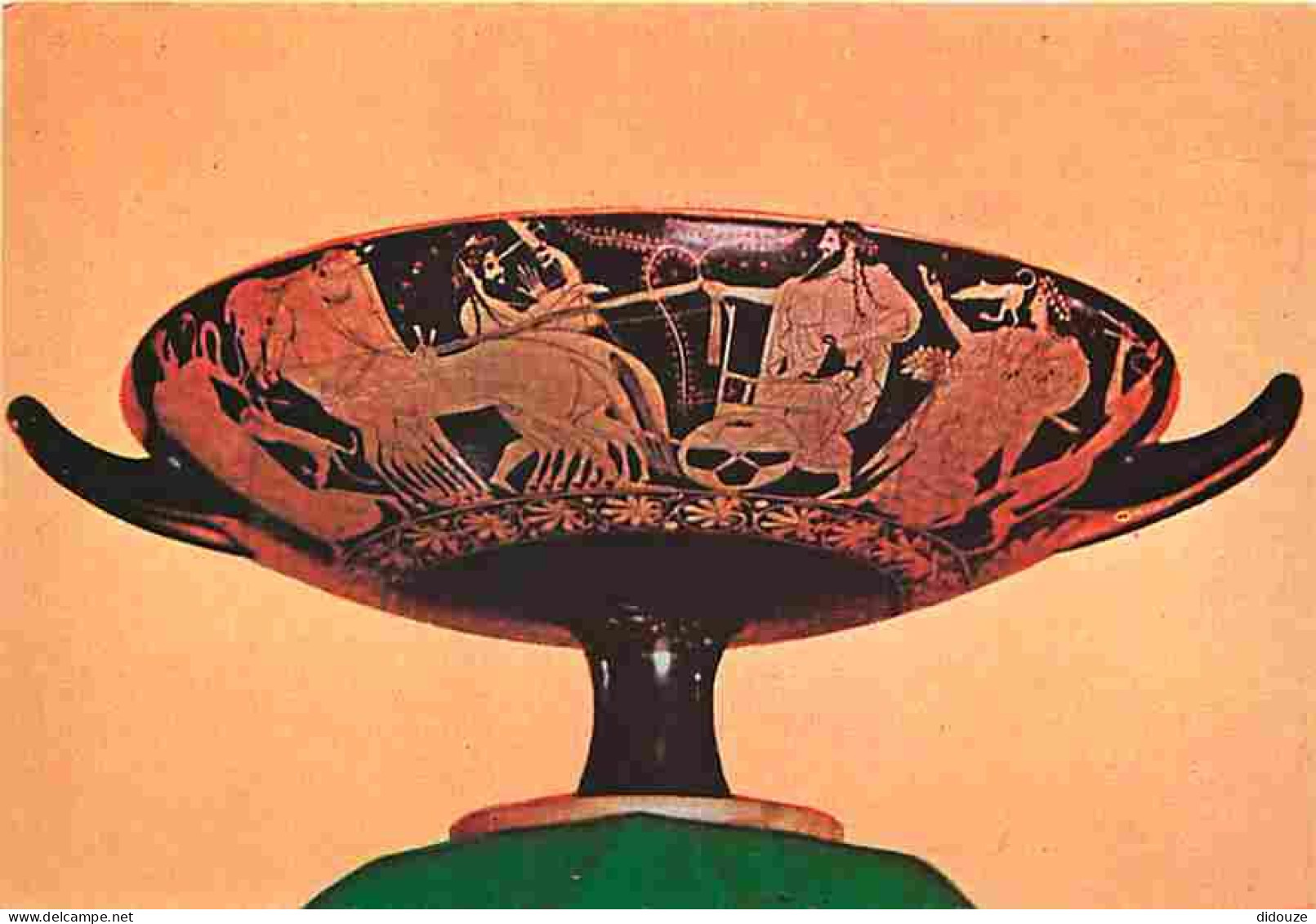 Art - Antiquités - Tarquinia - Museo Etrusco - Kylix Signée Par Oitos Et Euxitheos - Dionisos En Quadrige - CPM - Voir S - Ancient World