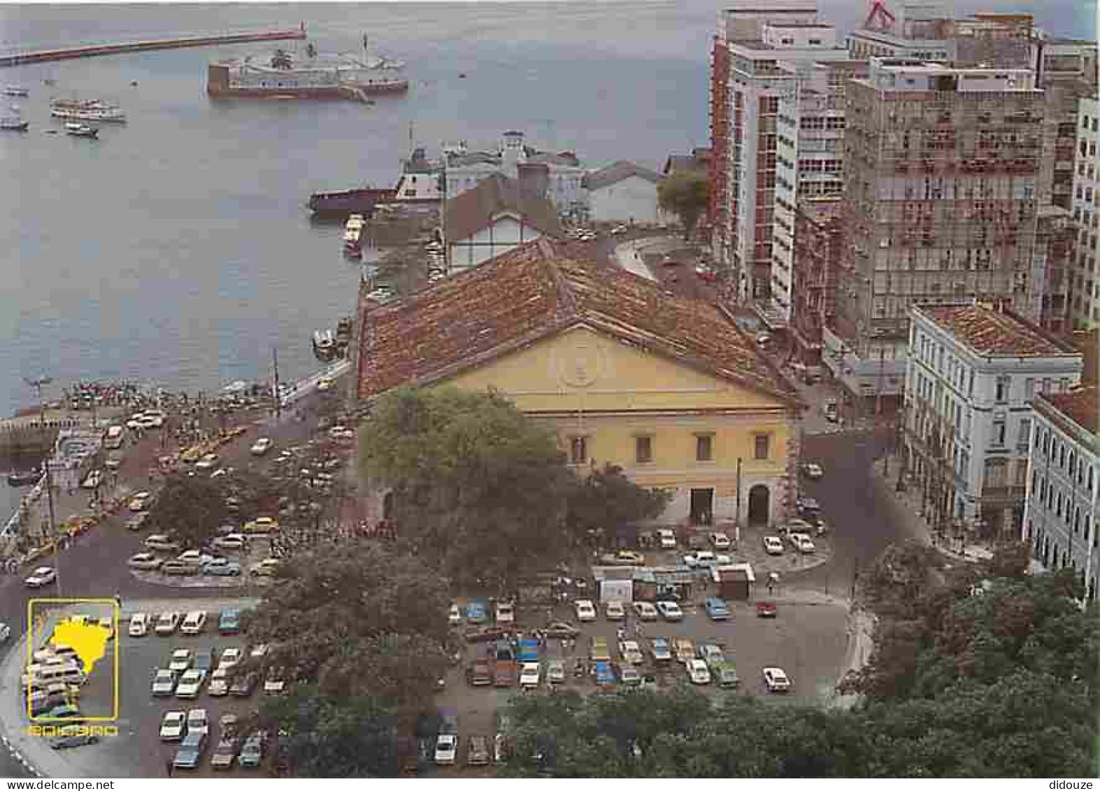 Brésil - Salvador - Praça Visconde De Cairu E Mercado Modela - Visconde De Cairu Square And Modela Market - Automobiles  - Salvador De Bahia