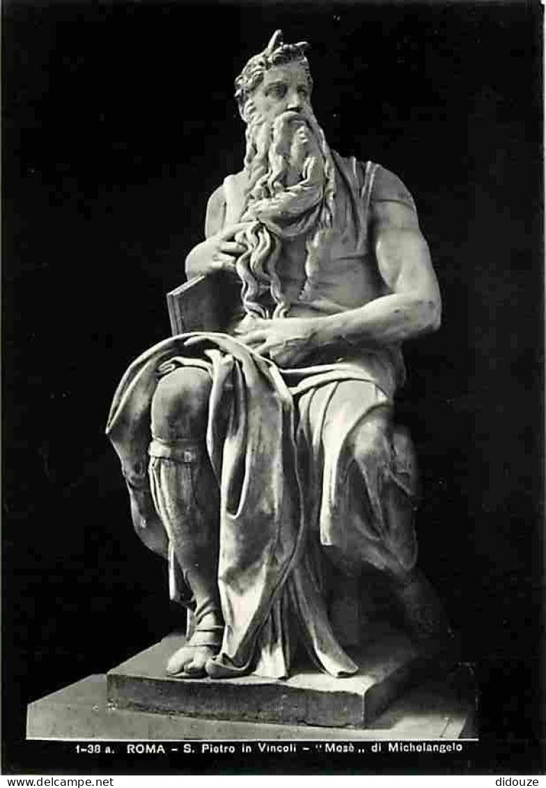 Art - Sculpture - Roma - S Pietro In Vincoli - Mosé Di Michelangelo - CPM - Voir Scans Recto-Verso - Skulpturen