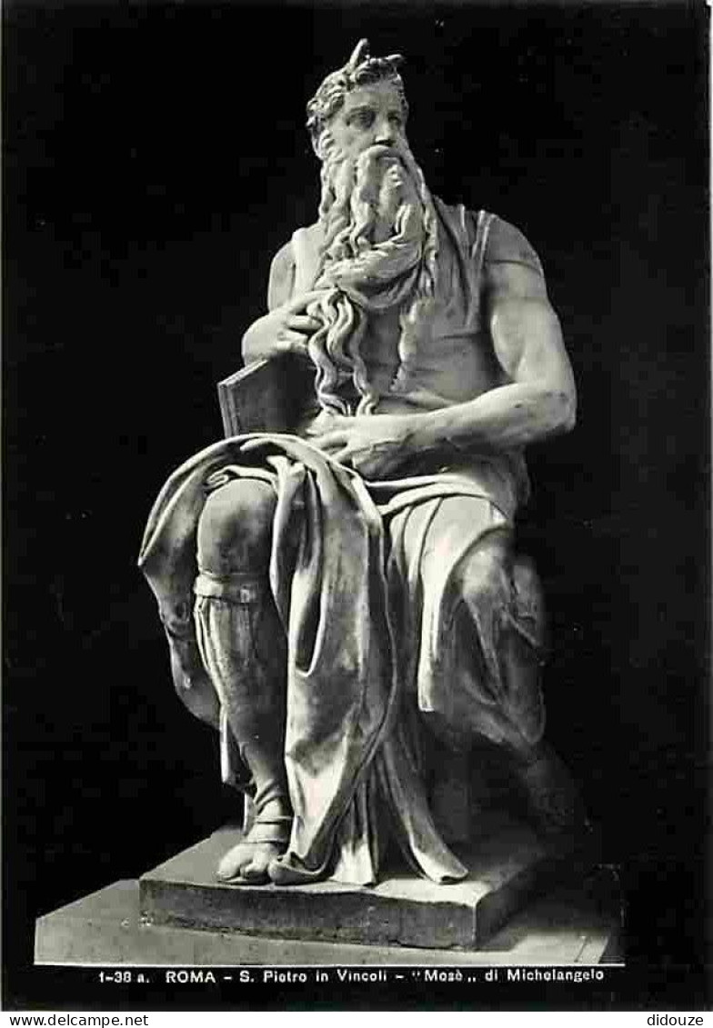 Art - Sculpture - Roma - S Pietro In Vincoli - Mosé Di Michelangelo - CPM - Voir Scans Recto-Verso - Sculptures