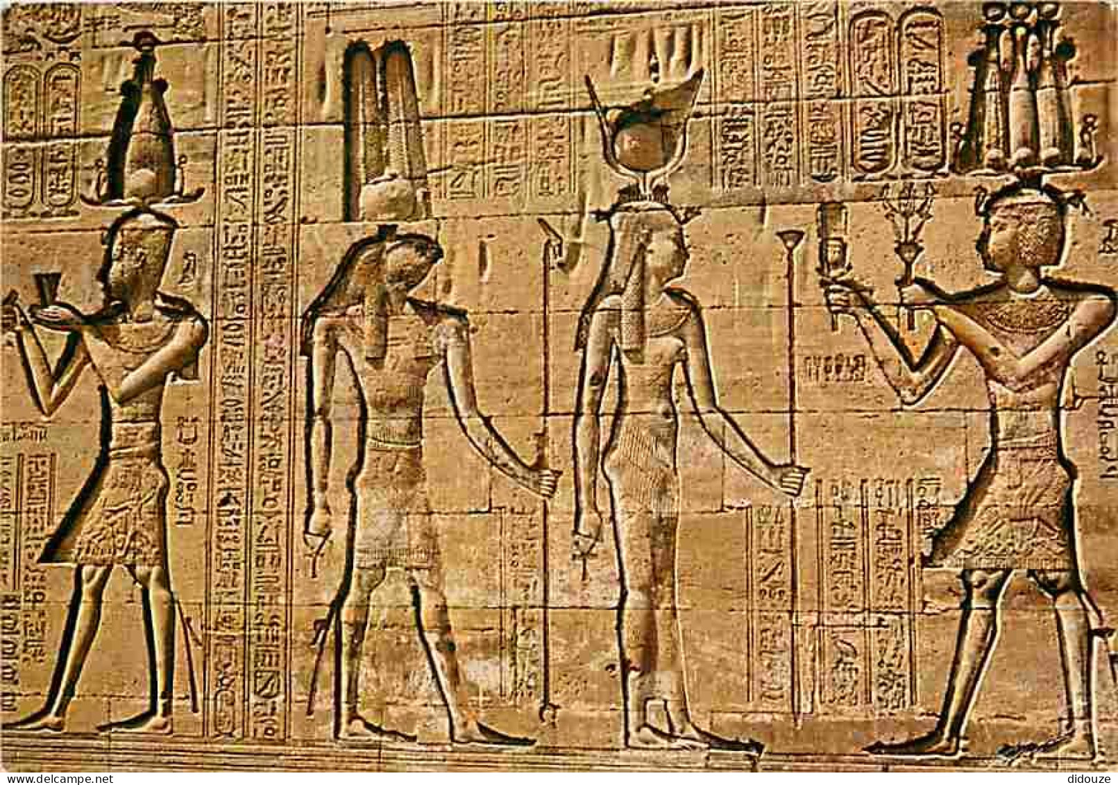 Art - Antiquités - Dendera - Reliefs Sur Le Temple De Hator - CPM - Voir Scans Recto-Verso - Ancient World