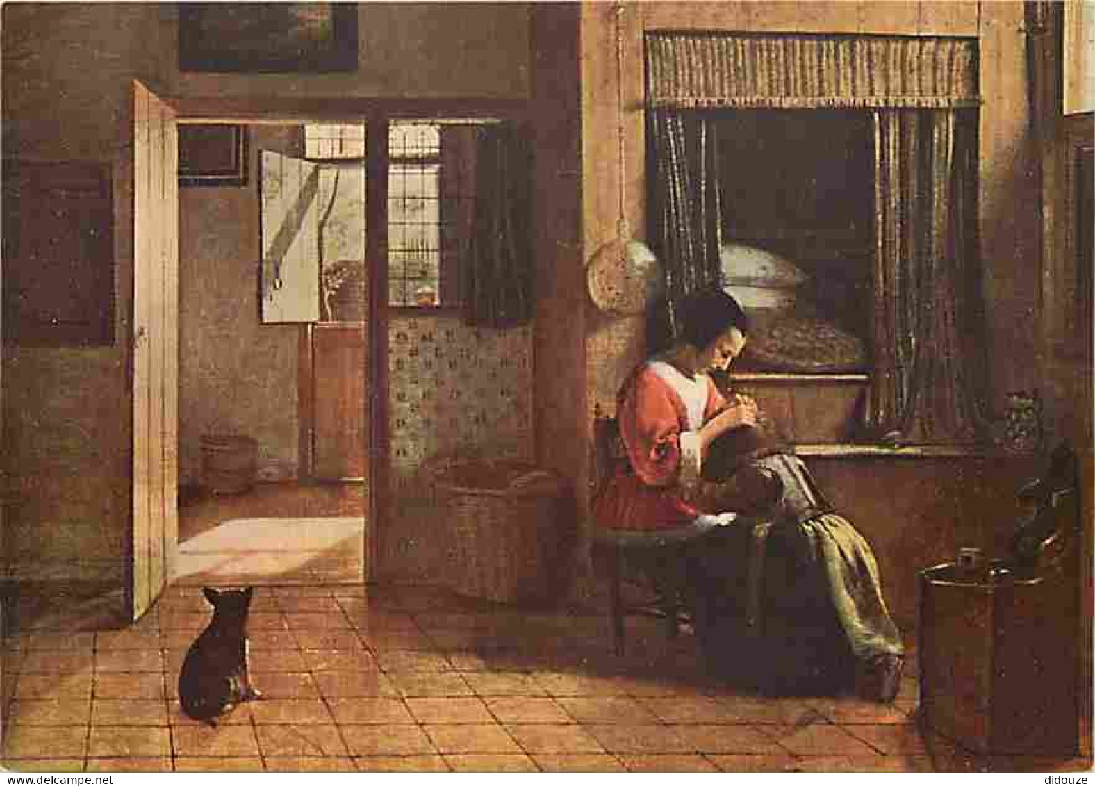 Art - Peinture - Pieter De Hooch - Tache Maternelle - CPM - Voir Scans Recto-Verso - Malerei & Gemälde