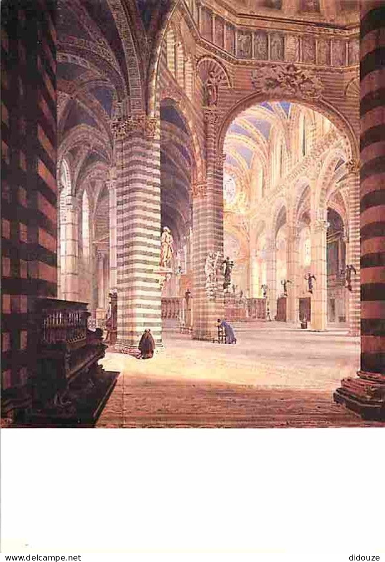 Art - Peinture - Eugène Viollet Le Duc - Intérieur De La Cathédrale De Sienne - CPM - Voir Scans Recto-Verso - Malerei & Gemälde