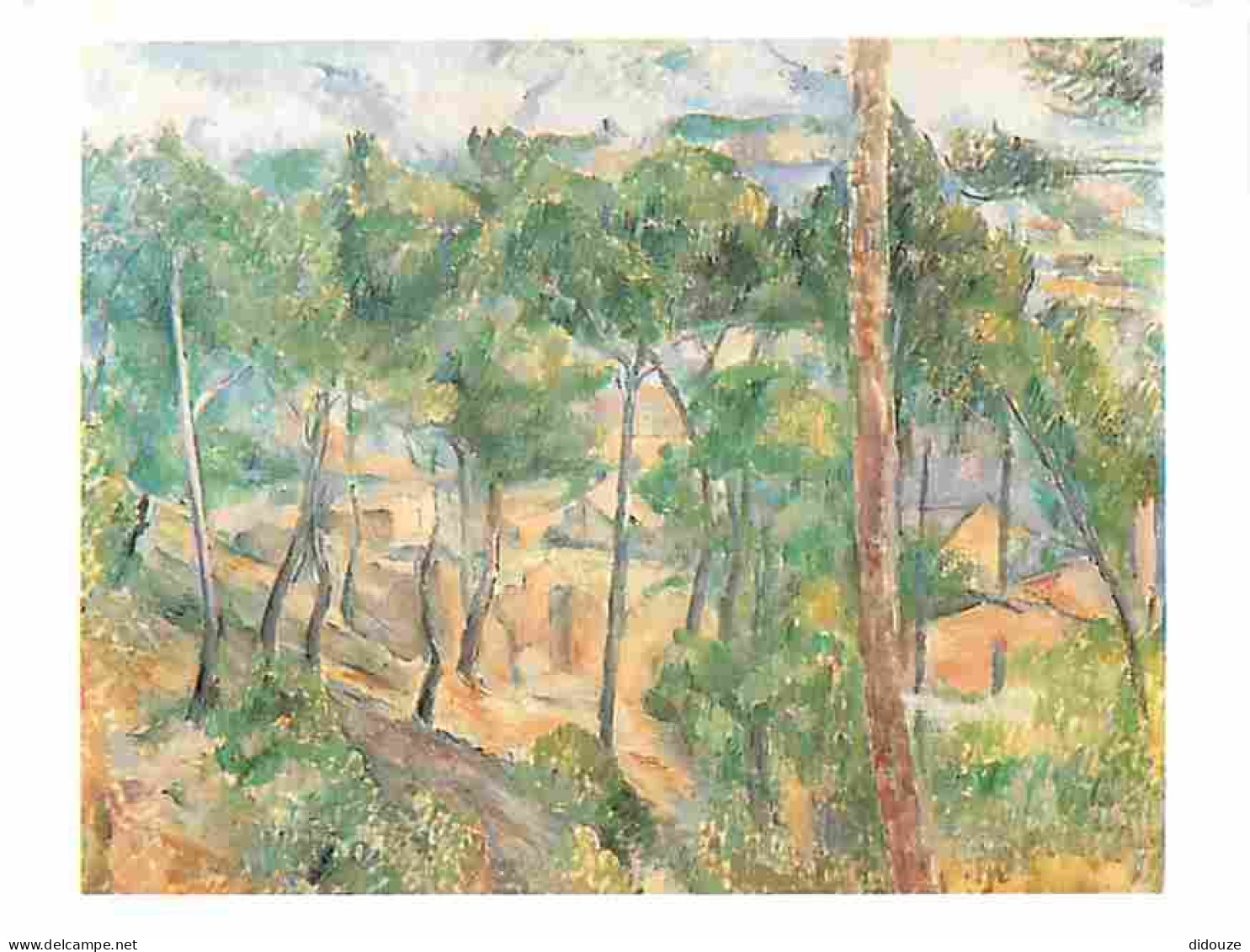Art - Peinture - Paul Cézanne - Paysage à L'Estaque - CPM - Voir Scans Recto-Verso - Malerei & Gemälde