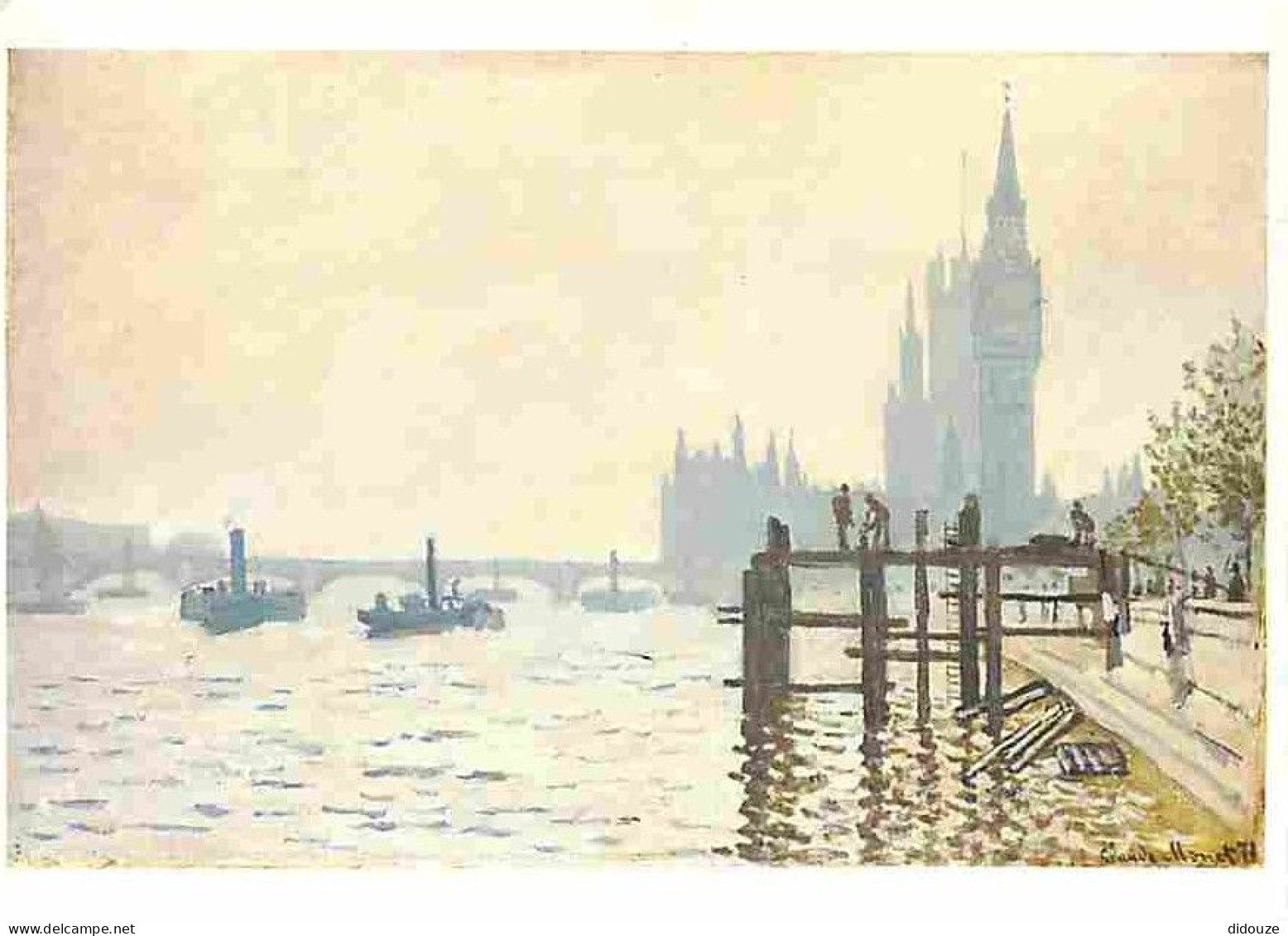 Art - Peinture - Claude Monet - The Thames Below Westminster - CPM - Voir Scans Recto-Verso - Malerei & Gemälde