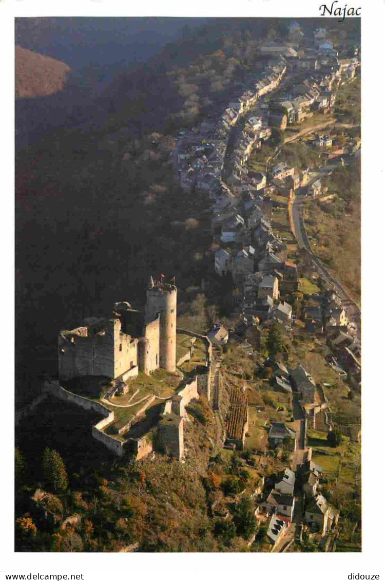 12 - Najac - Vue Générale Aérienne - Le Château - CPM - Voir Scans Recto-Verso - Najac