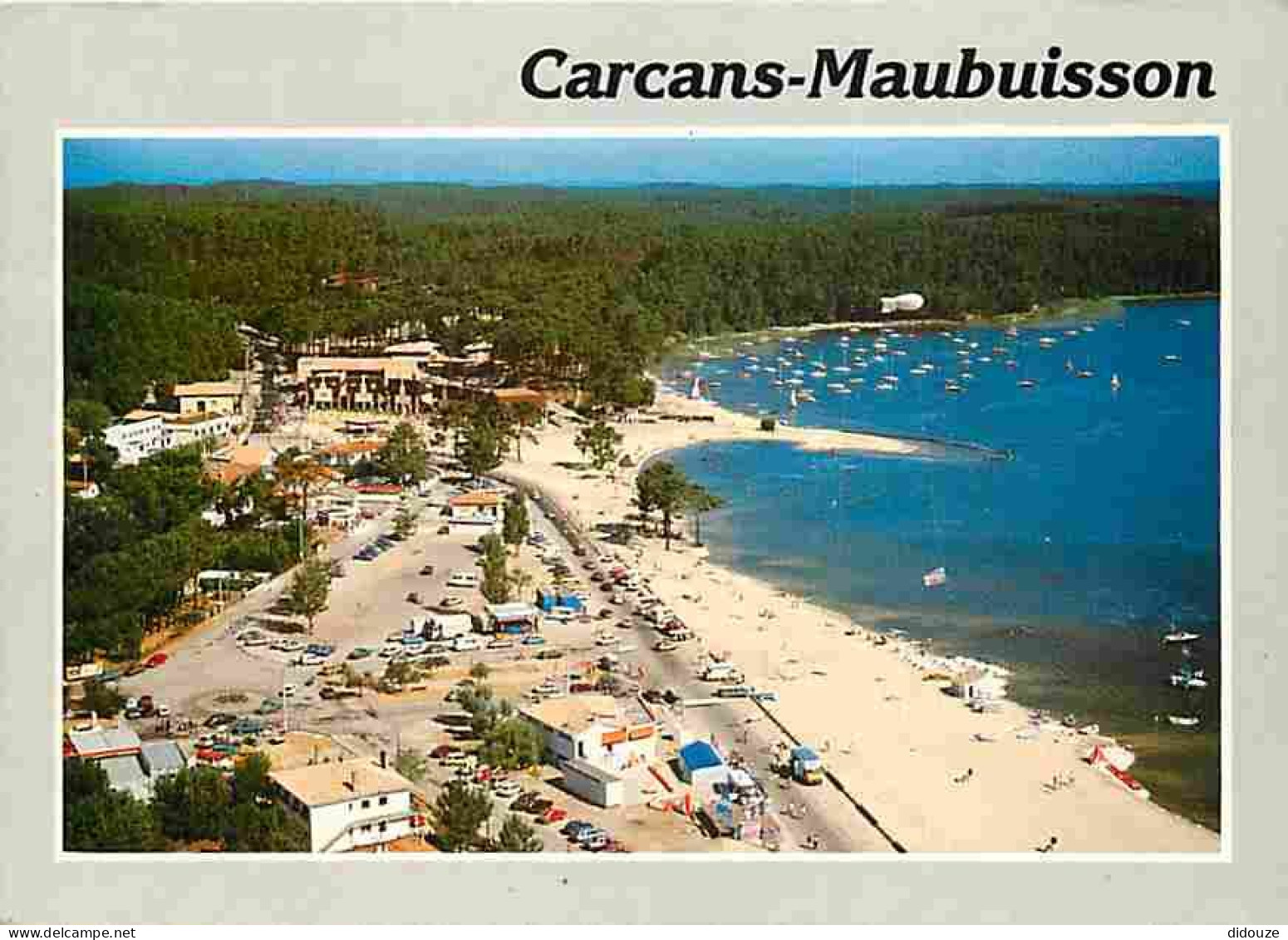 33 - Carcans - Maubuisson - Sur Le Plus Grand Lac De France - Vue Aérienne - Flamme Postale - CPM - Voir Scans Recto-Ver - Carcans