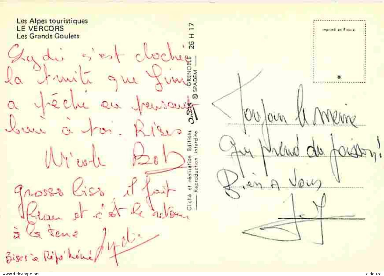 26 - Drome - Vercors - Les Grands Goulets - CPM - Voir Scans Recto-Verso - Les Grands Goulets