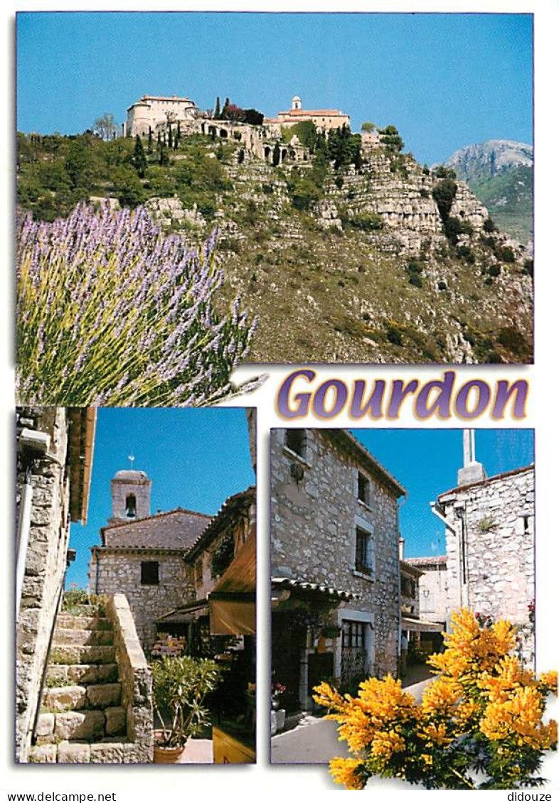 06 - Gourdon - Multivues - Fleurs - CPM - Carte Neuve - Voir Scans Recto-Verso - Gourdon