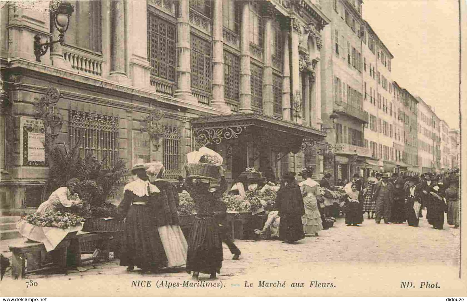 06 - Nice - Le Marché Aux Fleurs - Animée - CPA - Voir Scans Recto-Verso - Markets, Festivals