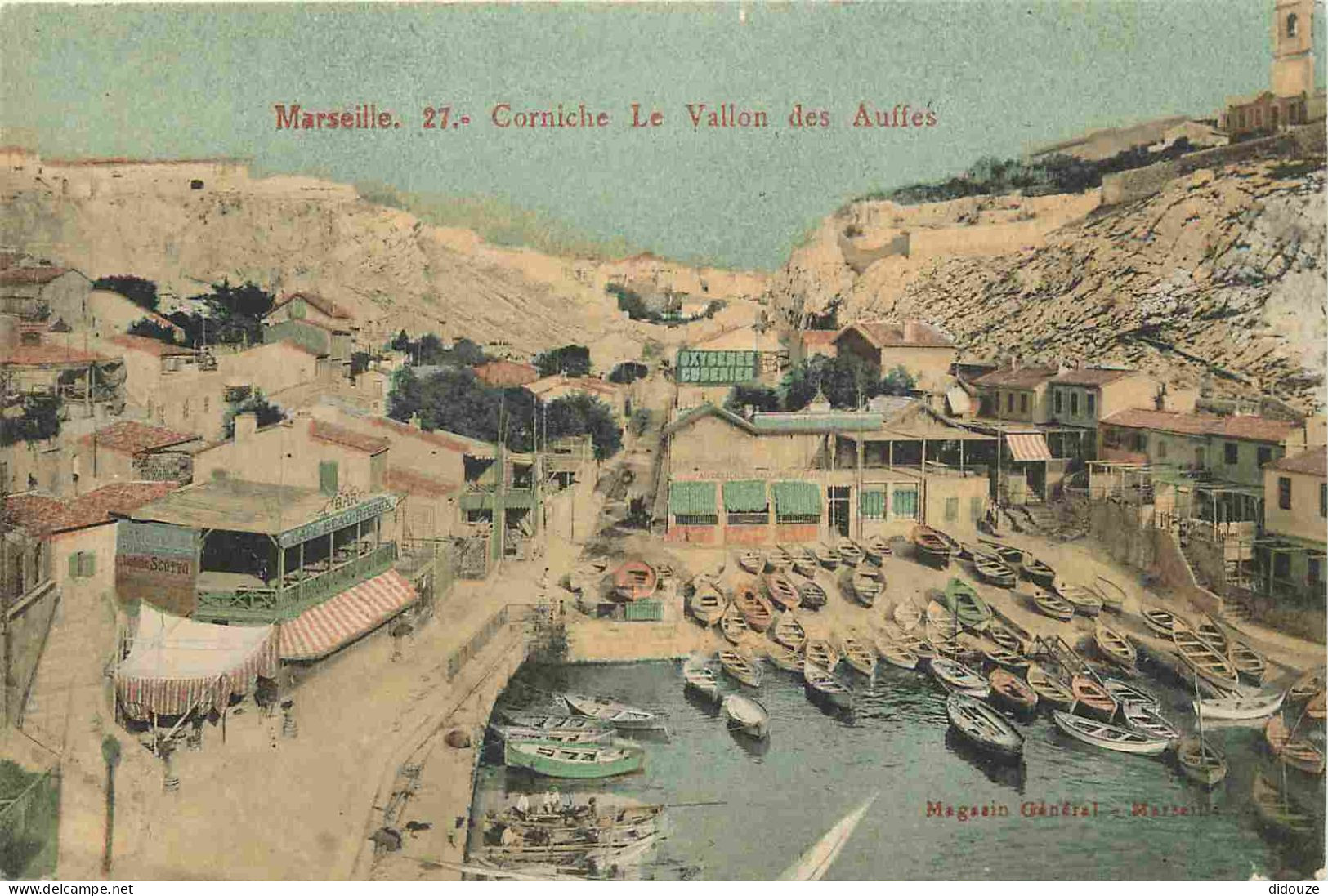13 - Marseille - Corniche Le Vallon Des Auffes - Colorisée - CPA - Voir Scans Recto-Verso - Endoume, Roucas, Corniche, Plages