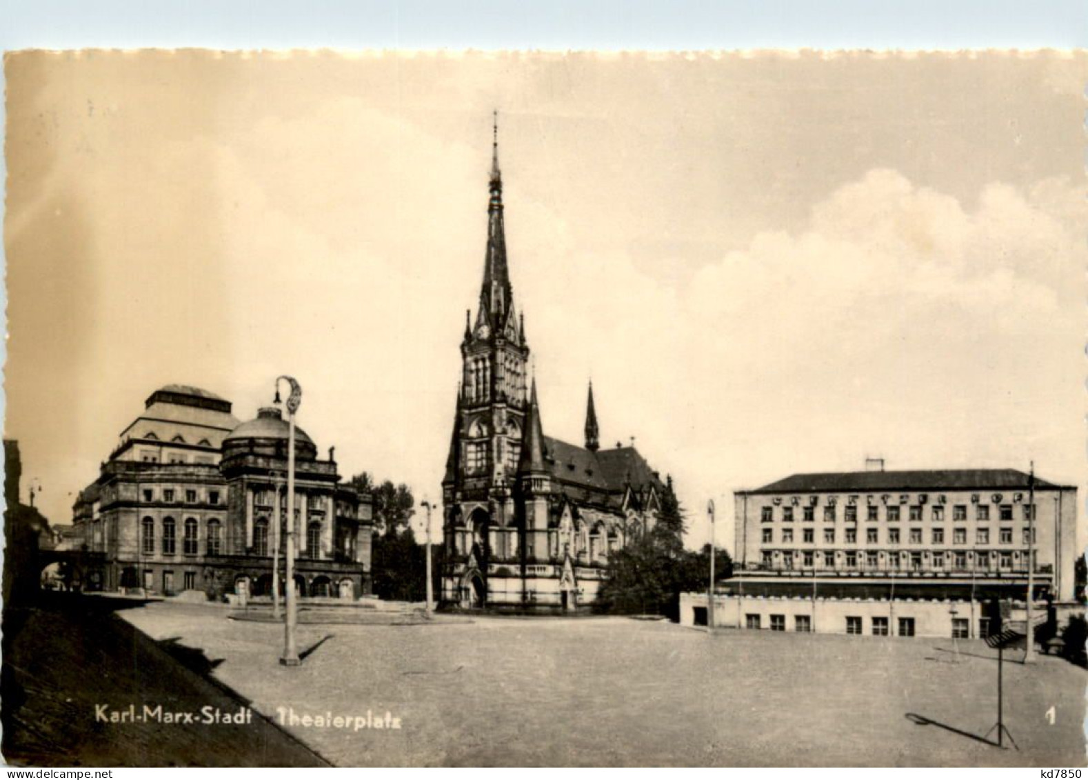 Karl-Marx-Stadt, Theaterplatz - Chemnitz (Karl-Marx-Stadt 1953-1990)